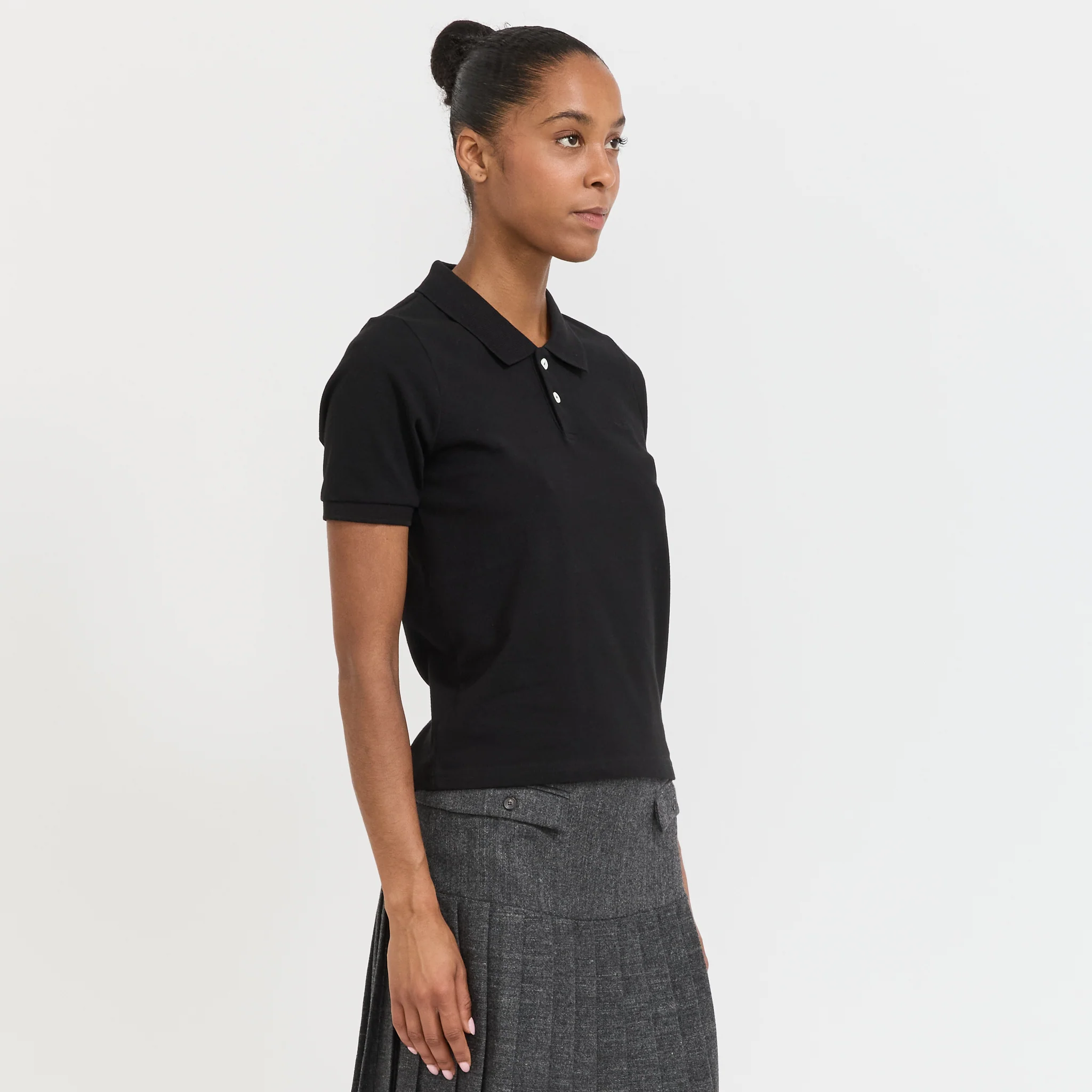 Standard Polo Shirt Black - Image 3