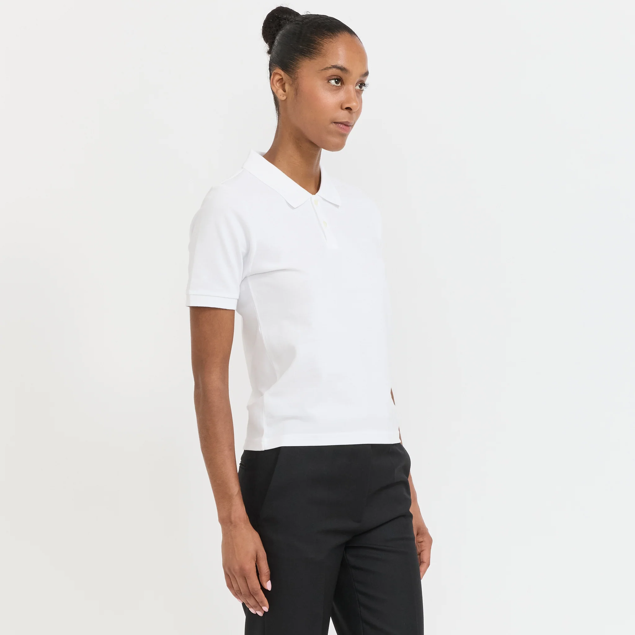 Standard Polo Shirt White - Image 3
