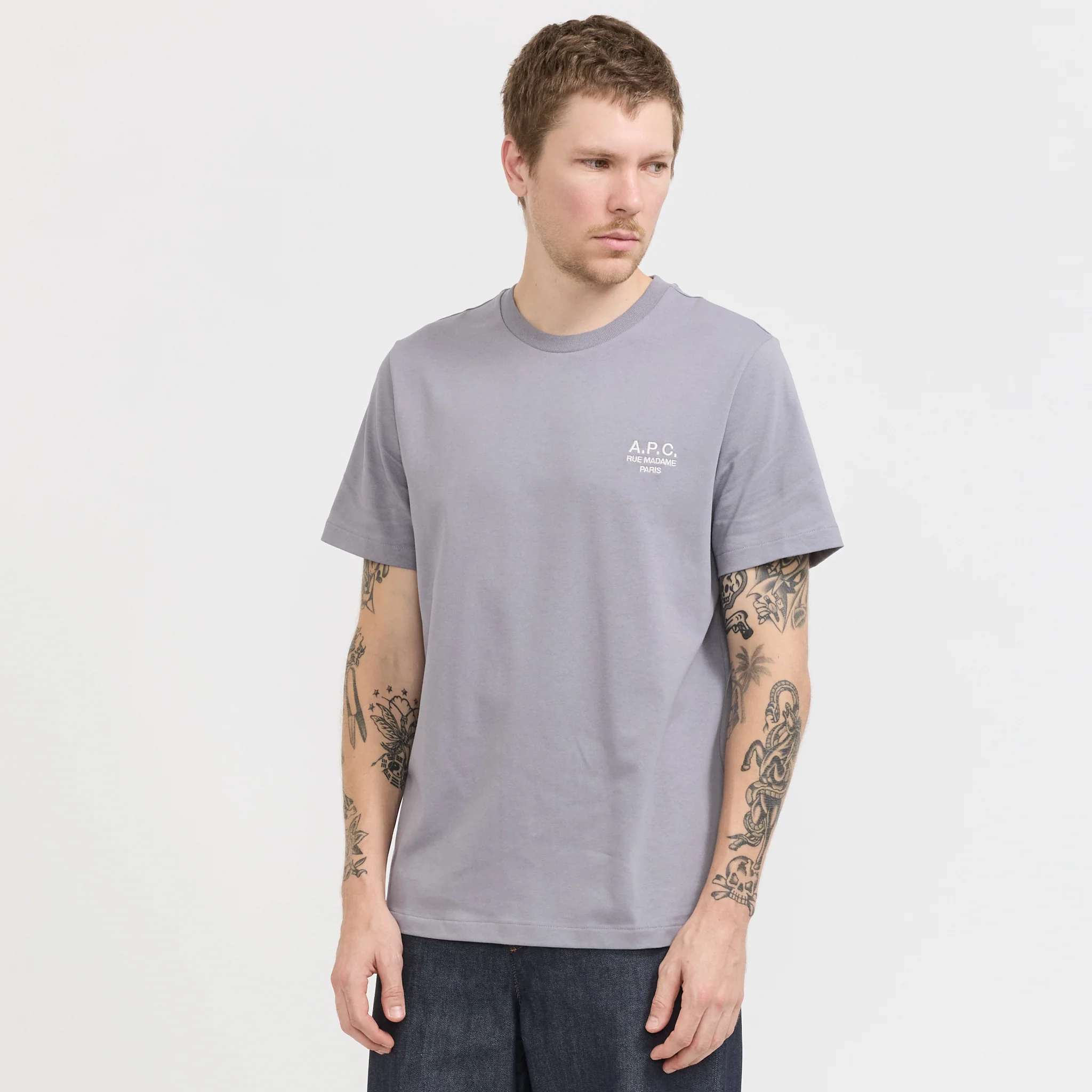 Standard Rue Madame T-Shirt Blue Grey