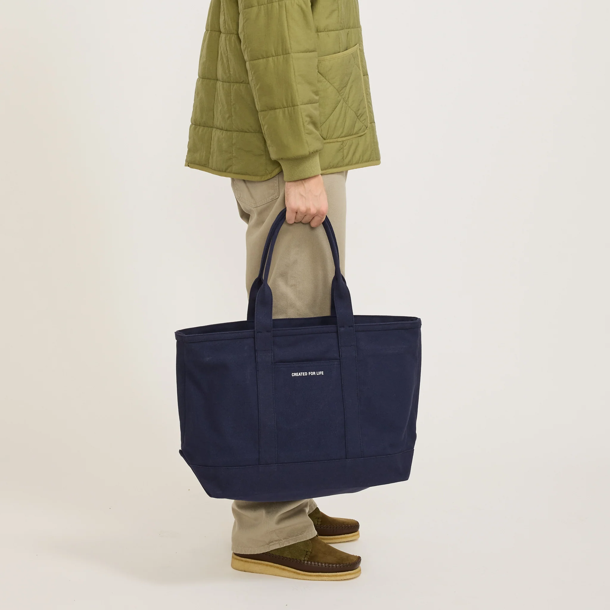 Stefan Cotton Canvas Bag Dark Navy