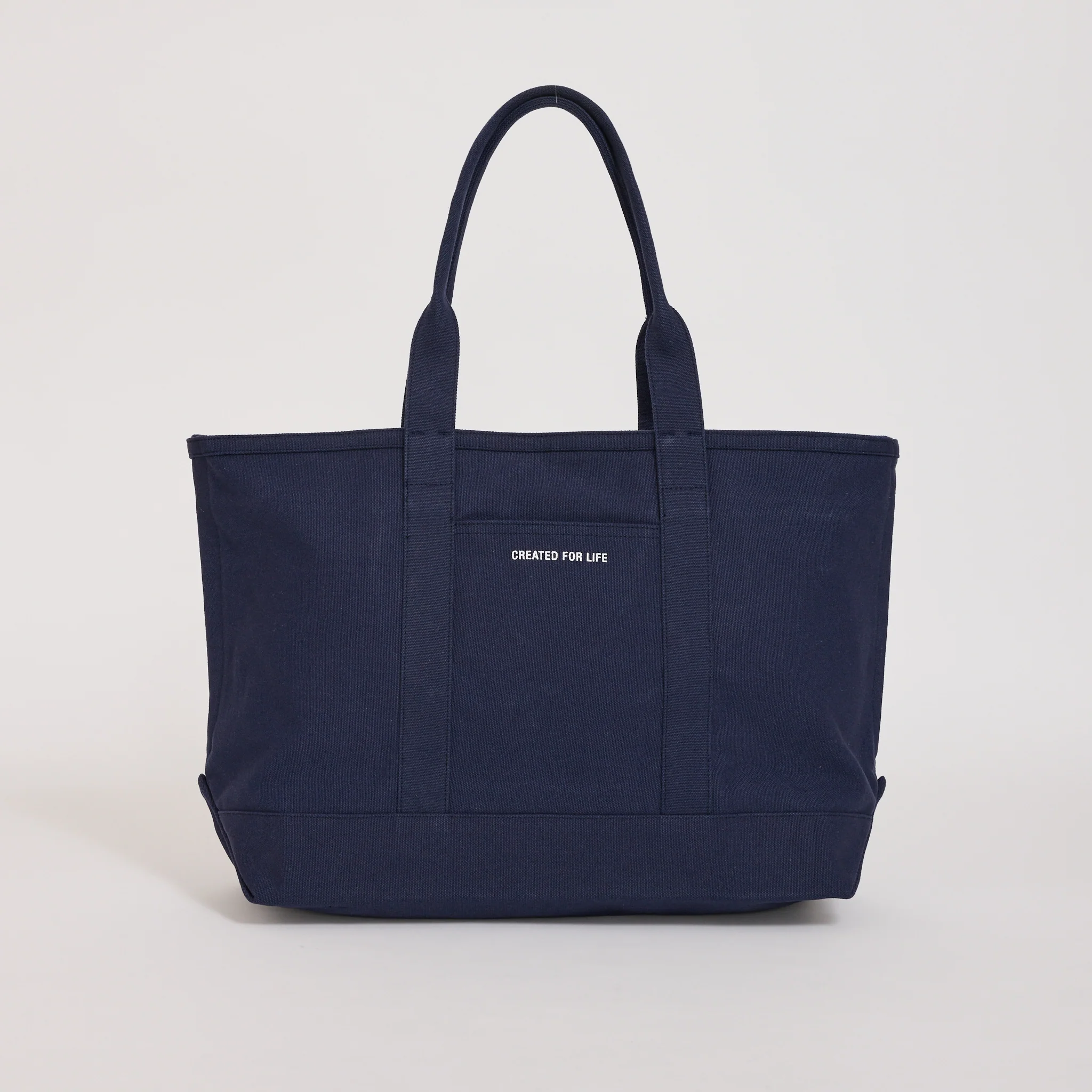 Stefan Cotton Canvas Bag Dark Navy - Image 2