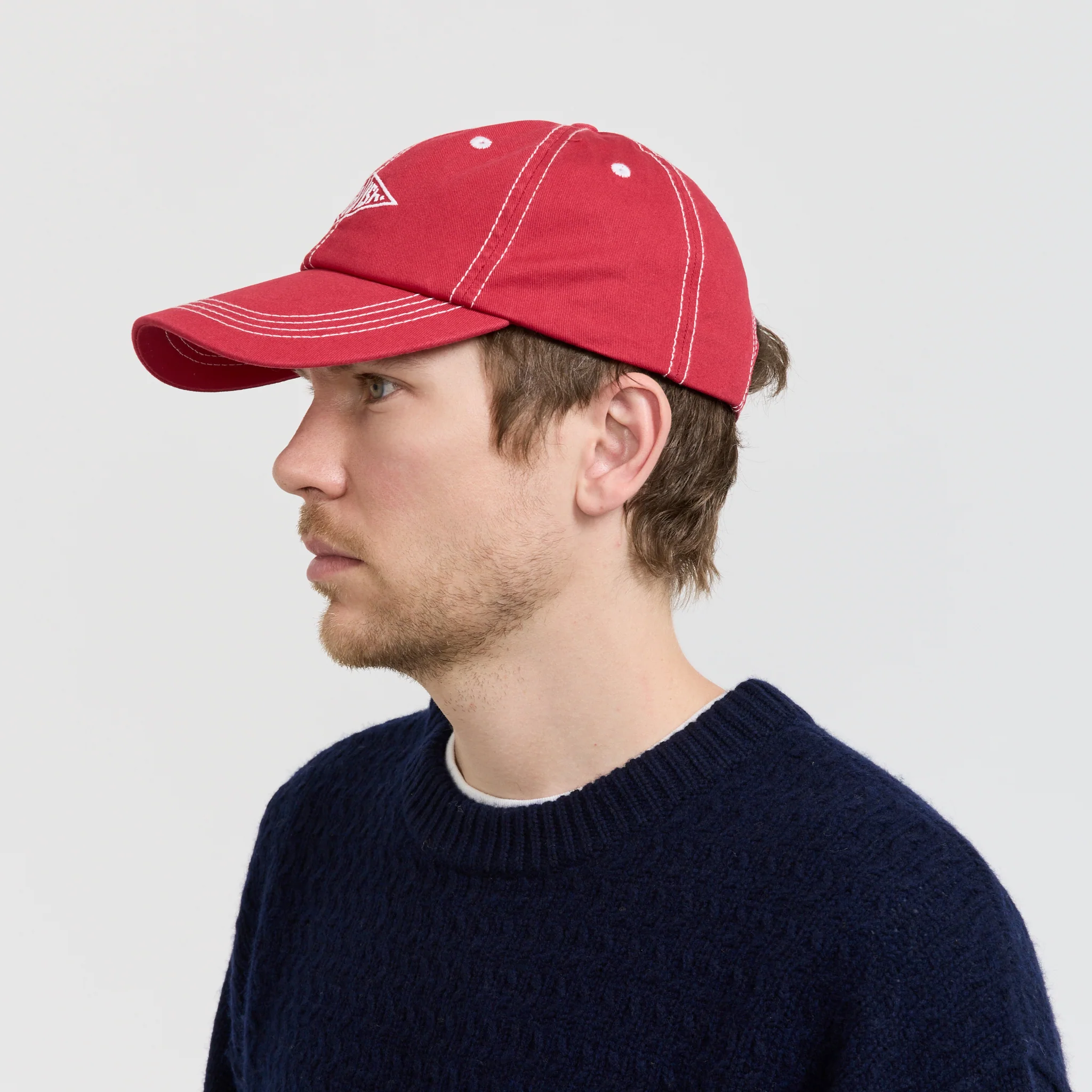 Stitched Diamond Cap Red - Image 2