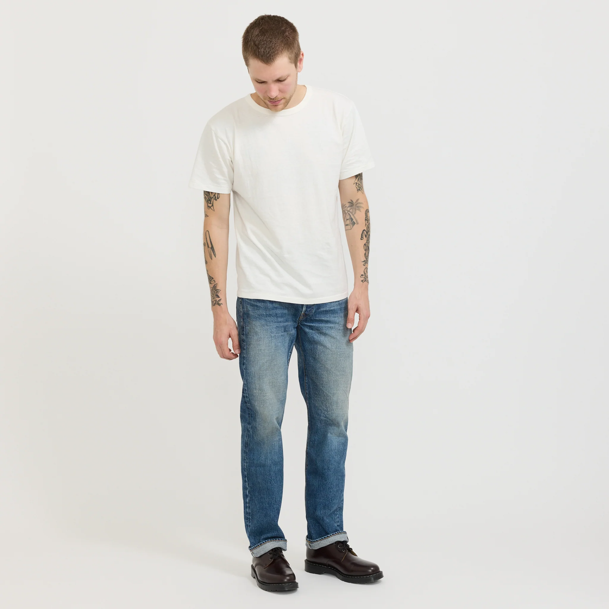 Straight Denim Fade Indigo Blue - Image 3