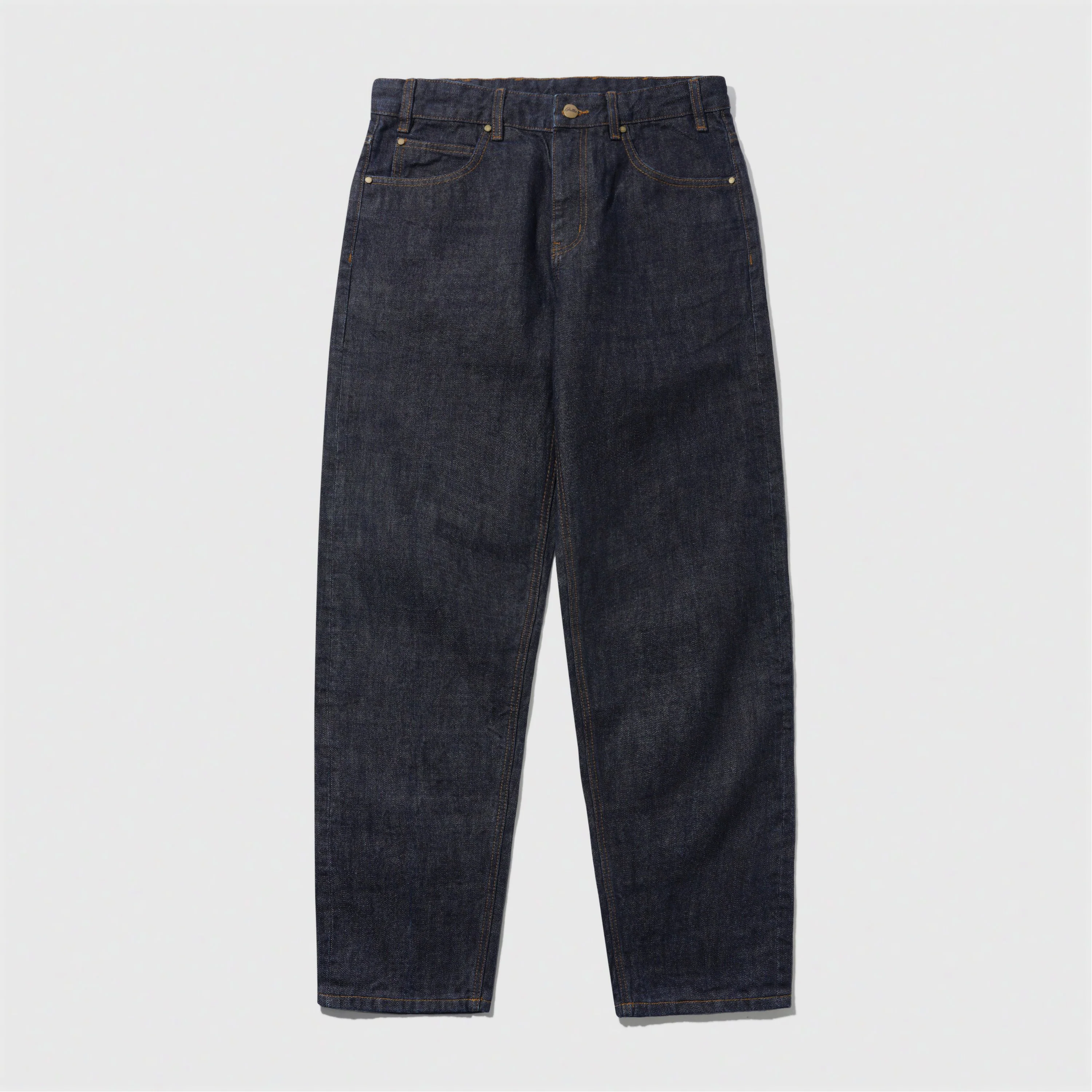 Straight Leg Denim Jeans Selvedge Blue