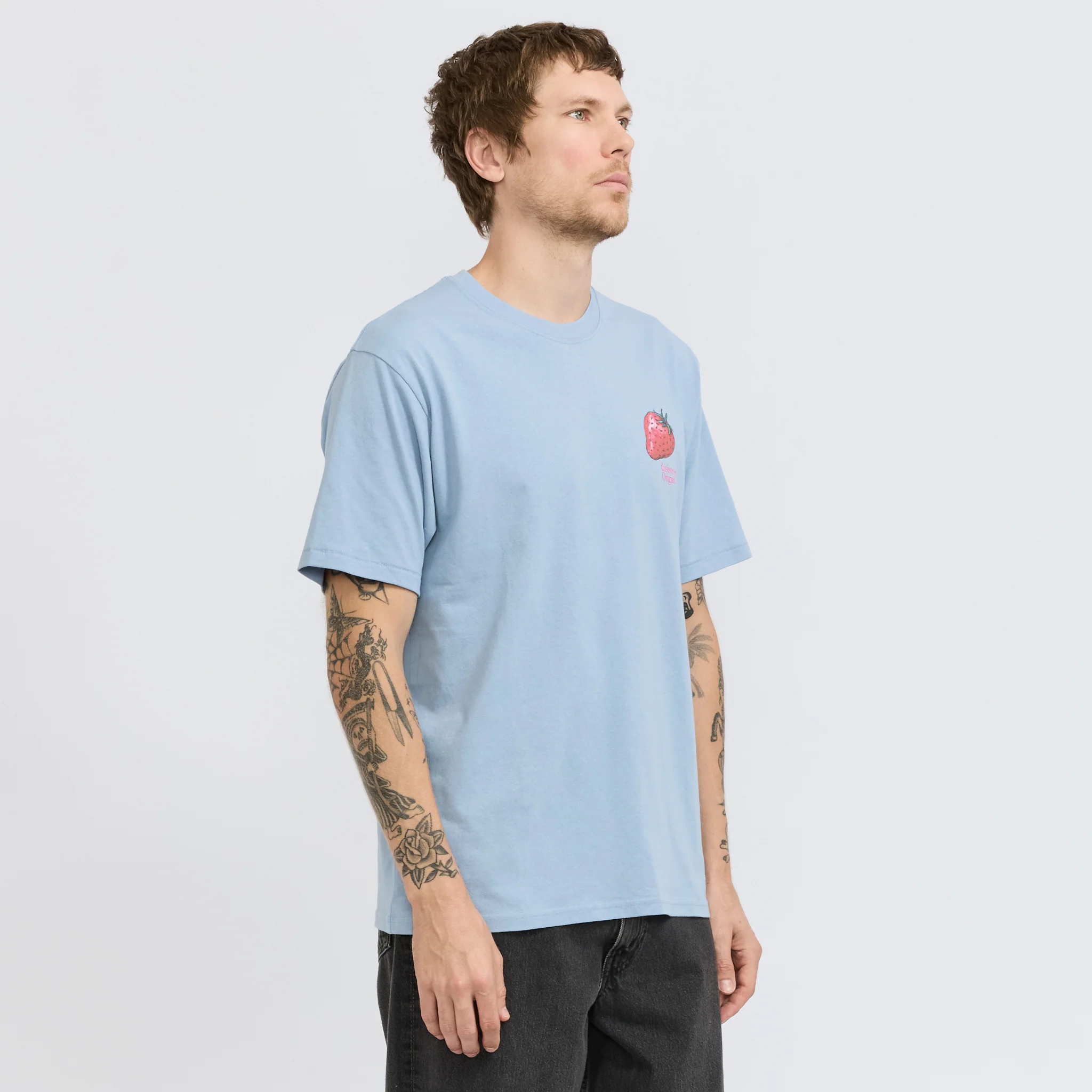 Strawberry Tee Lavender Grey - Image 3