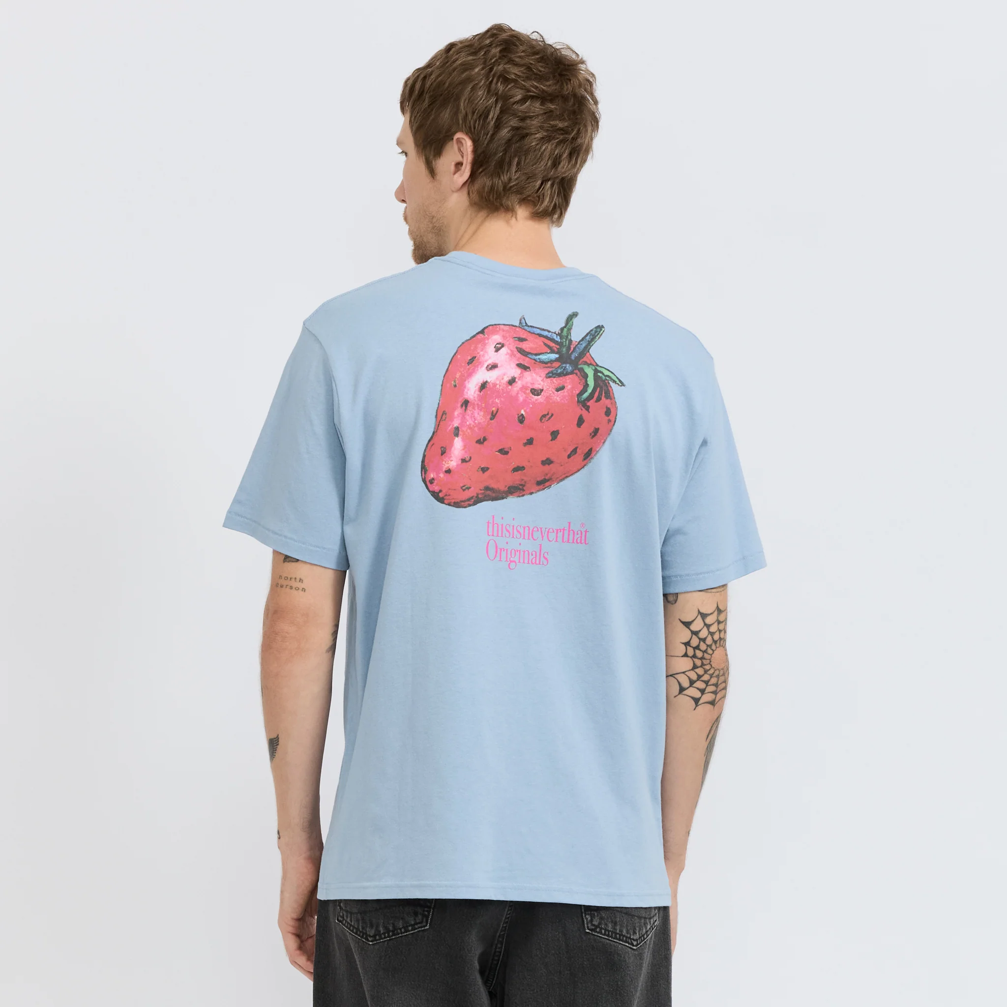 Strawberry Tee Lavender Grey - Image 4