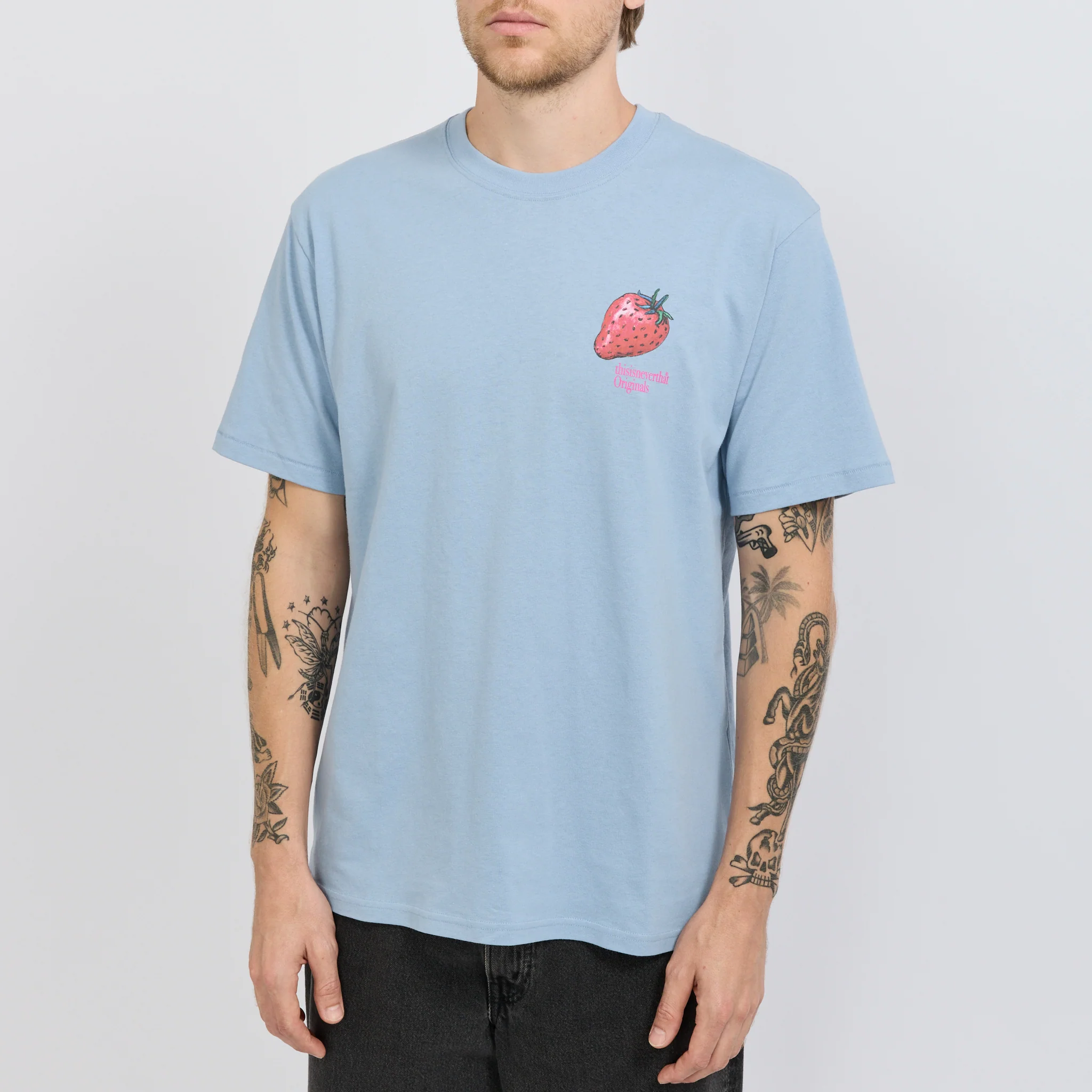 Strawberry Tee Lavender Grey - Image 5