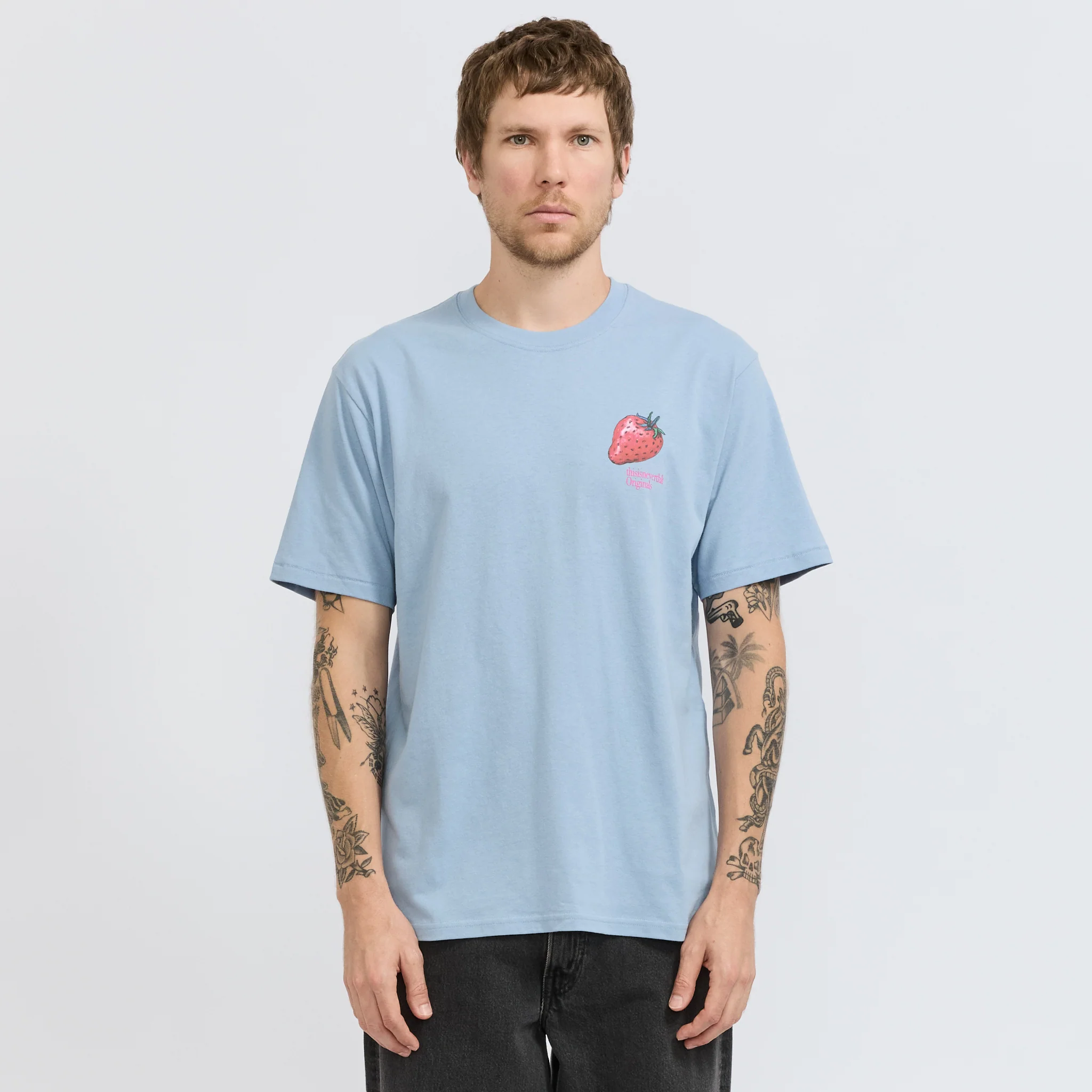 Strawberry Tee Lavender Grey - Image 7
