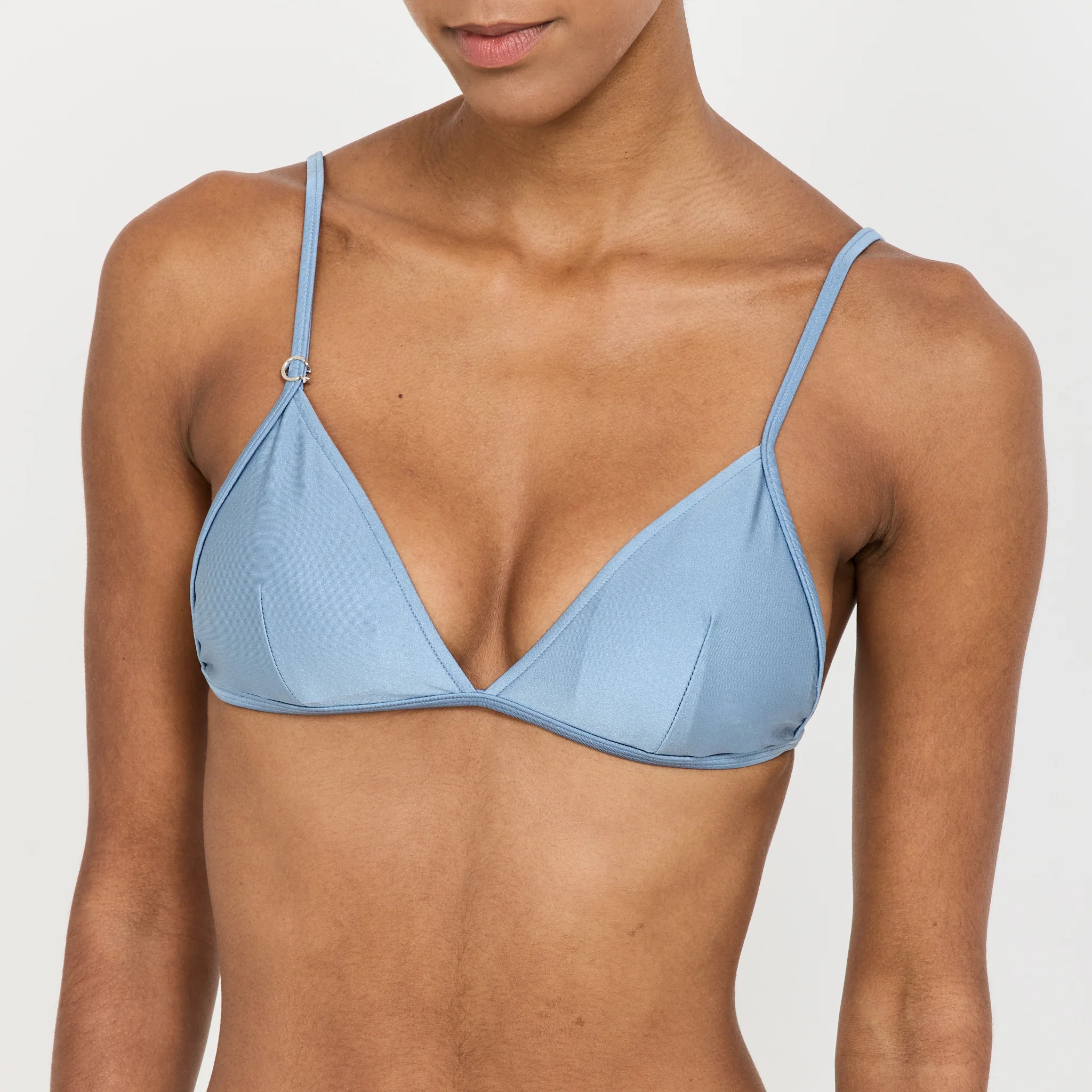String Balconette Steel Blue Shimmer - Image 5