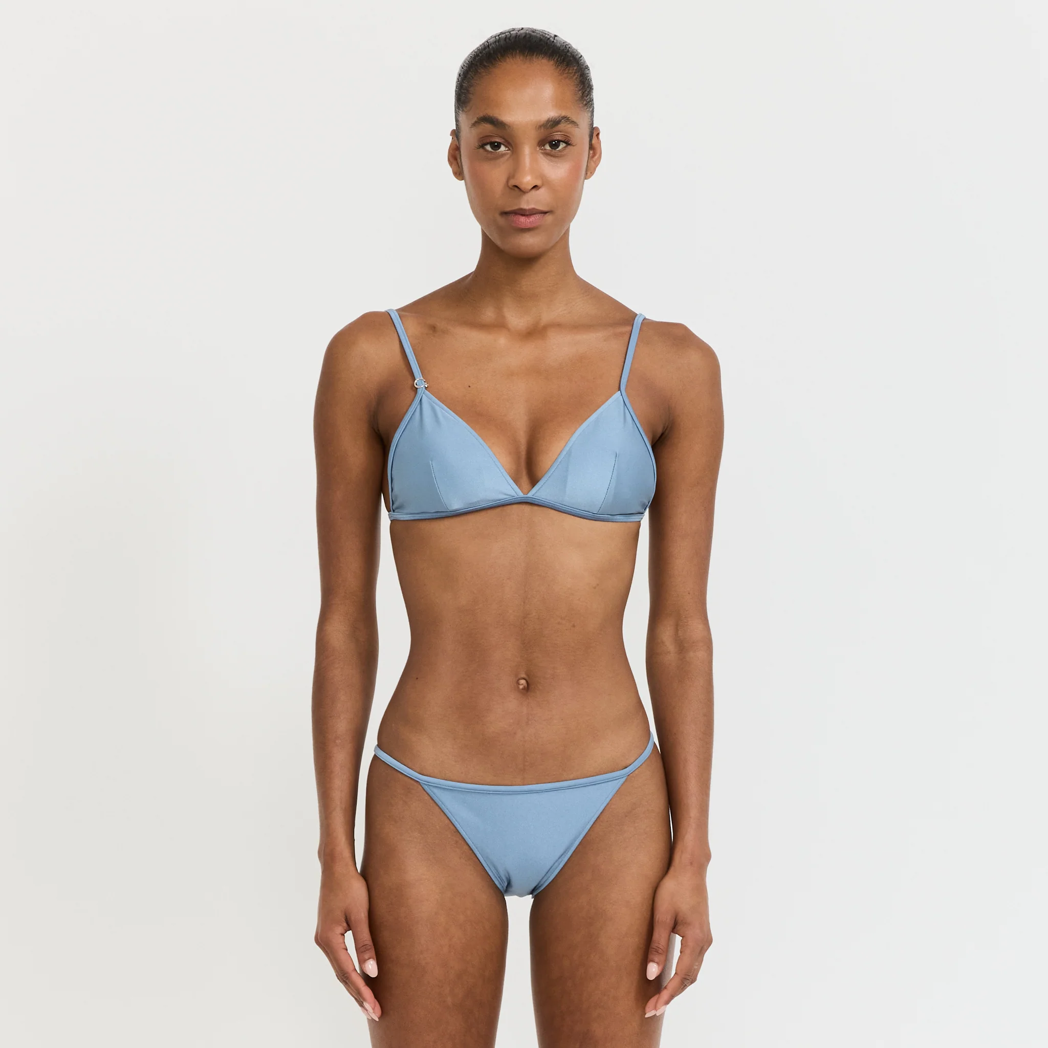 String Balconette Steel Blue Shimmer - Image 6