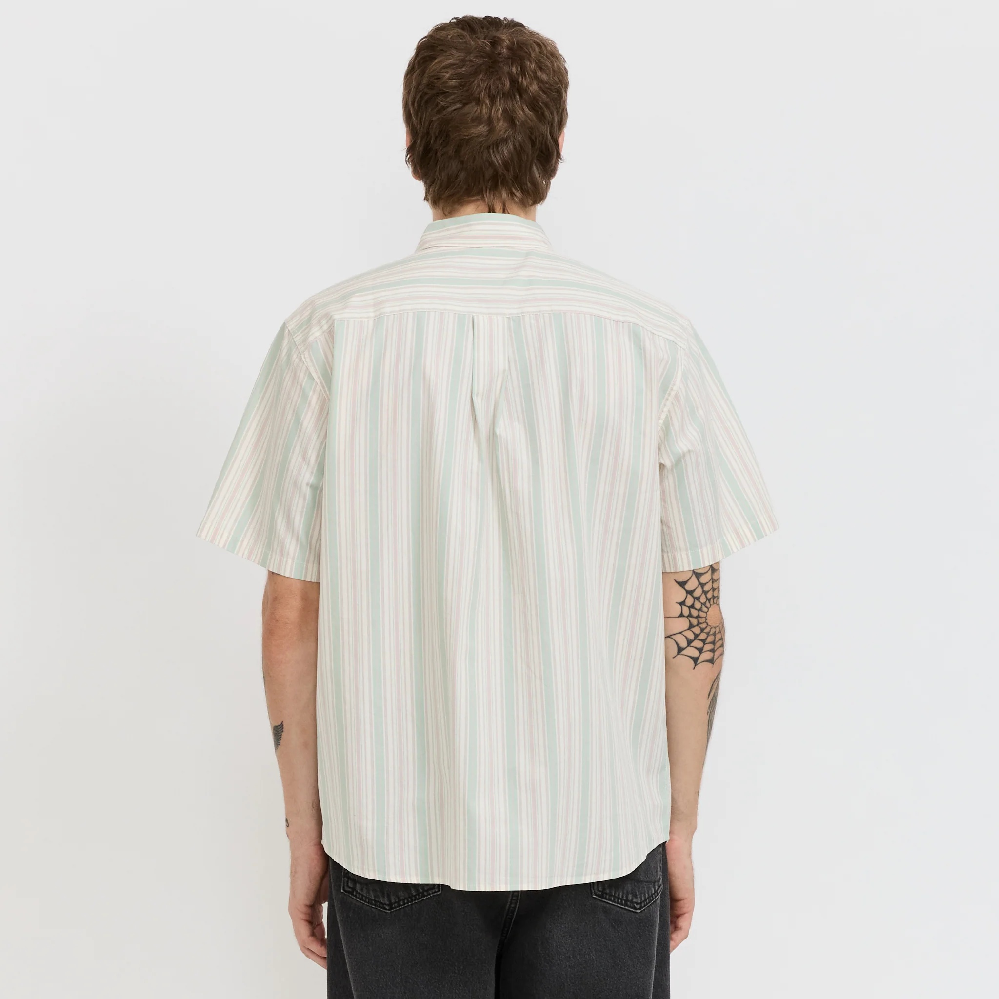 Striped S/S Shirt Green - Image 4