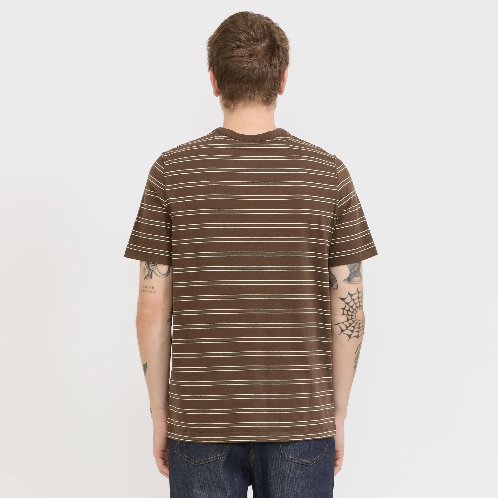 Striped T-Shirt Brown - Image 4