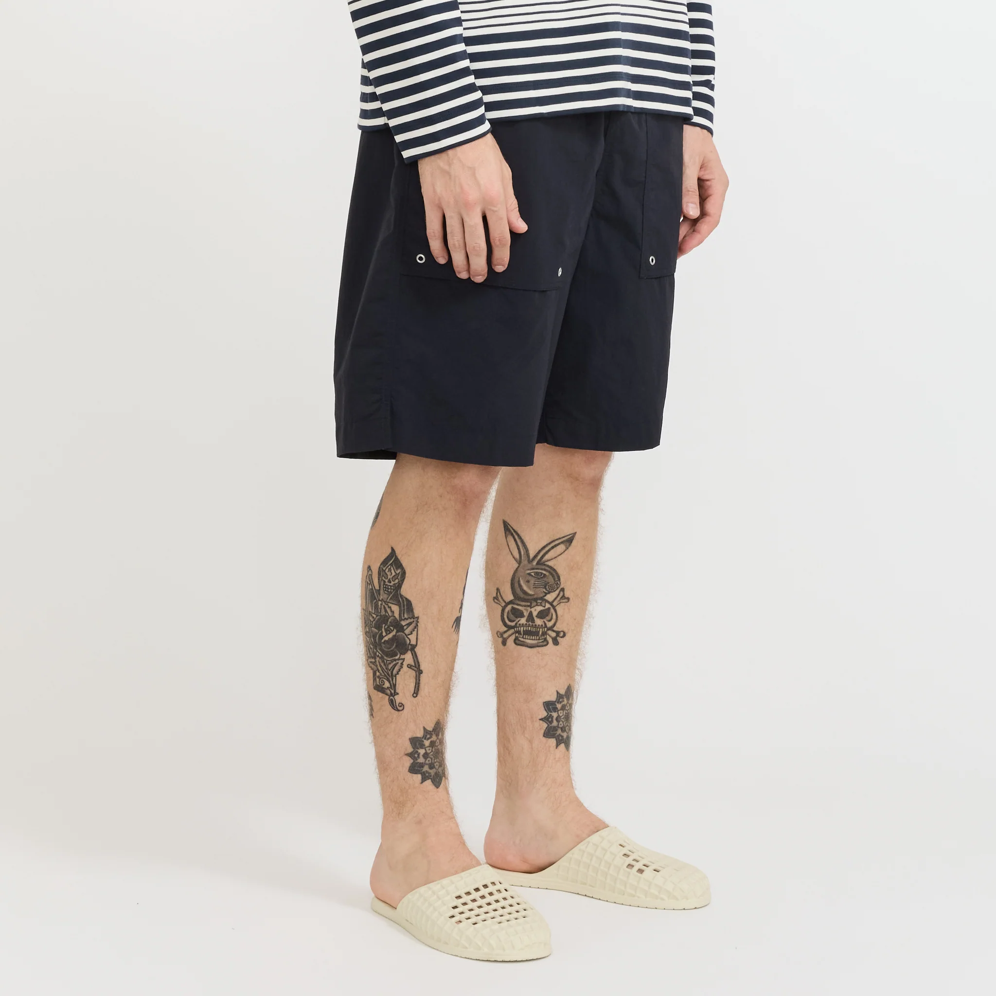 Sund Relaxed Recycled Nylon Swimmers Dark Navy - Image 3