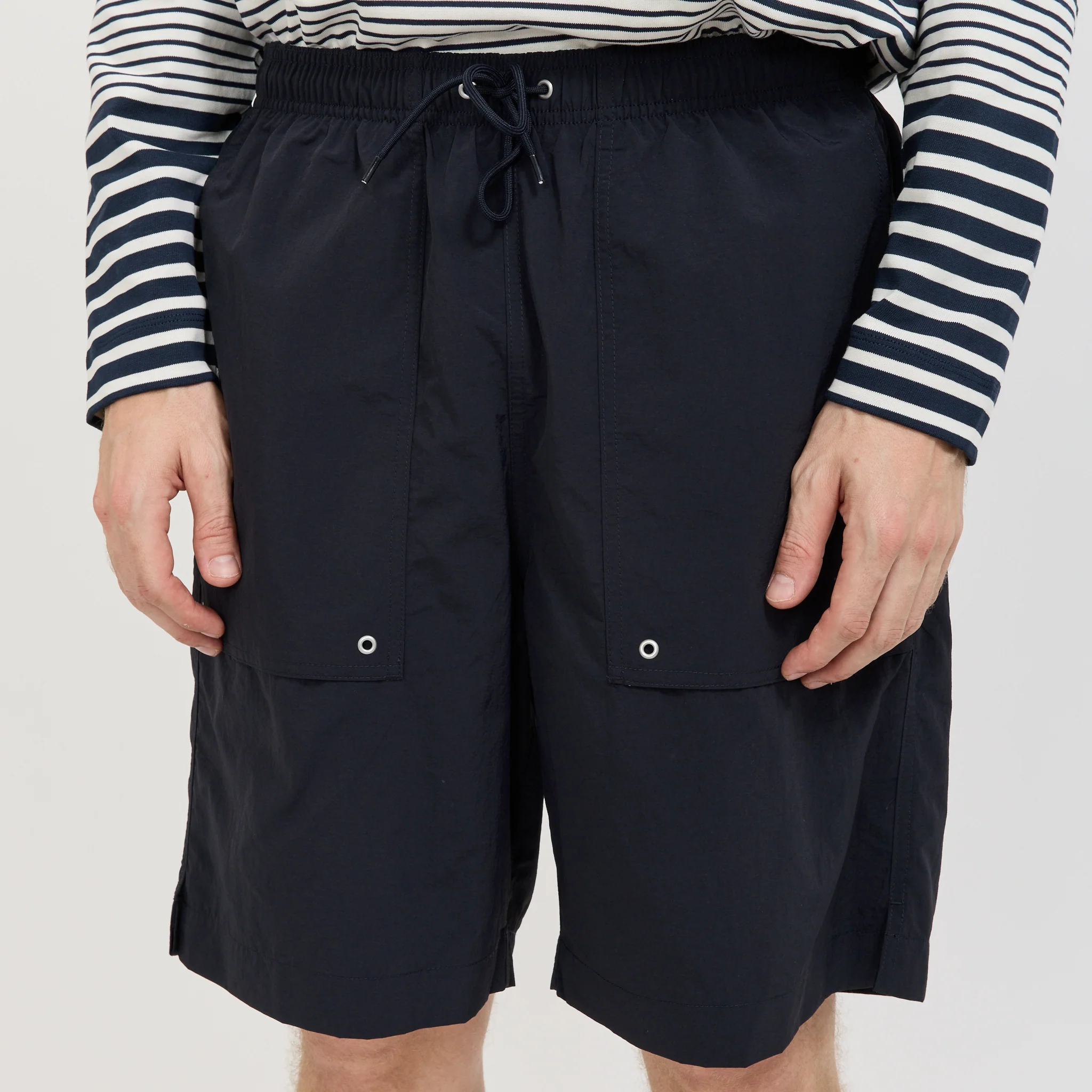 Sund Relaxed Recycled Nylon Swimmers Dark Navy - Image 5