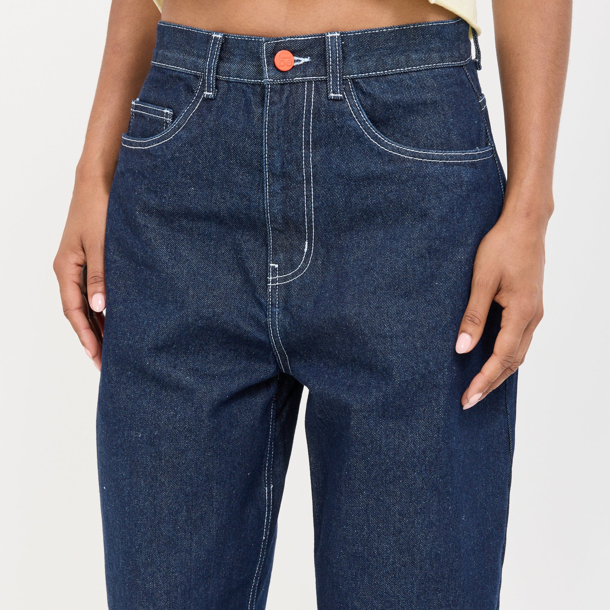 Super Loose Dark Blue White Stitching - Image 5