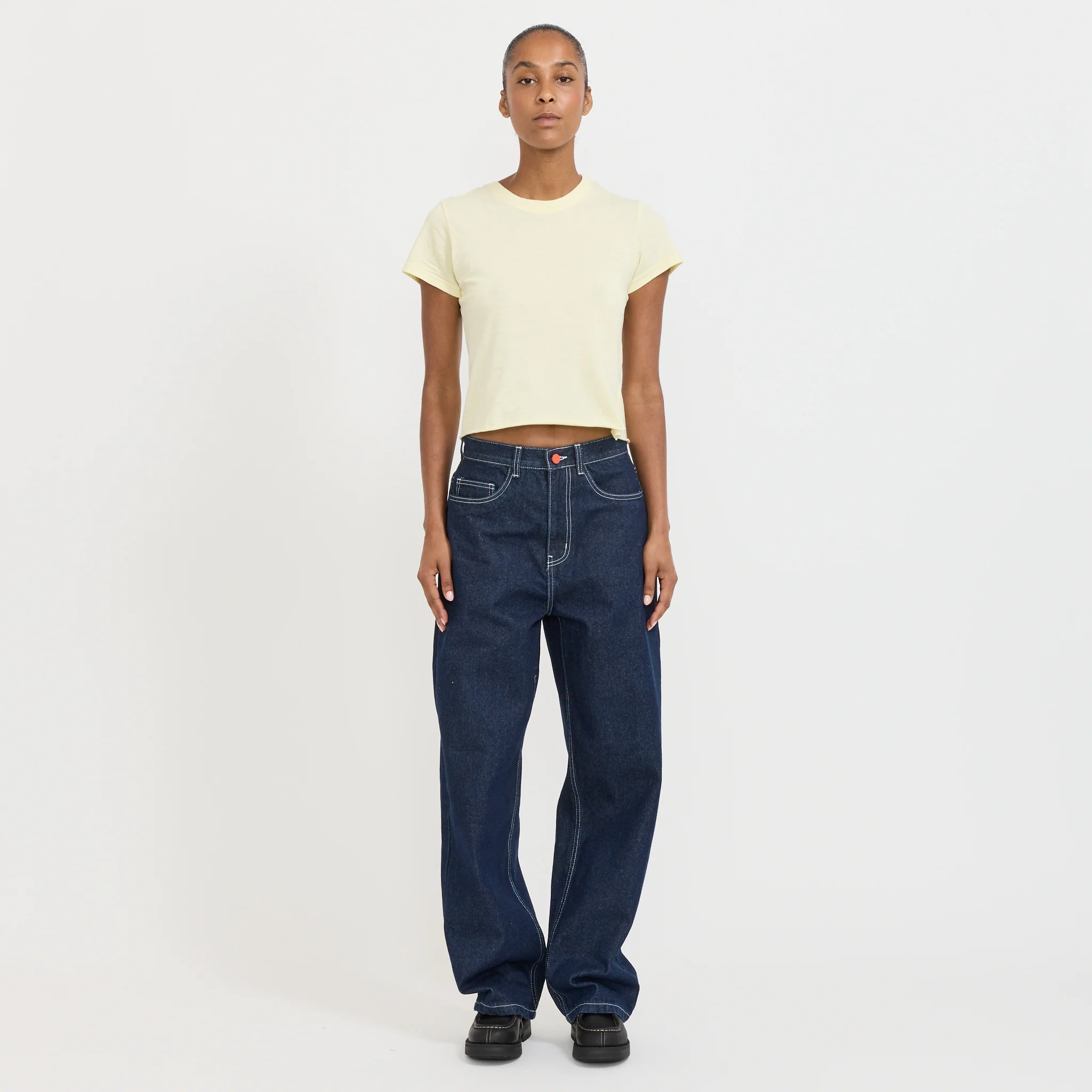 Super Loose Dark Blue White Stitching - Image 7