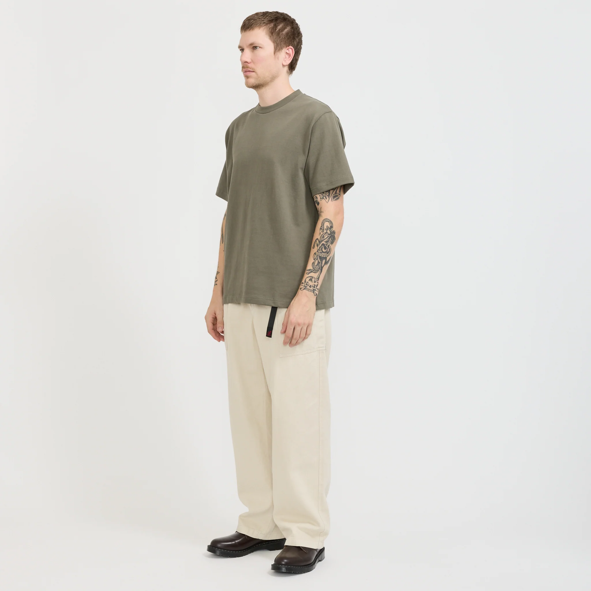 Super Weight Tee Olive - Image 2