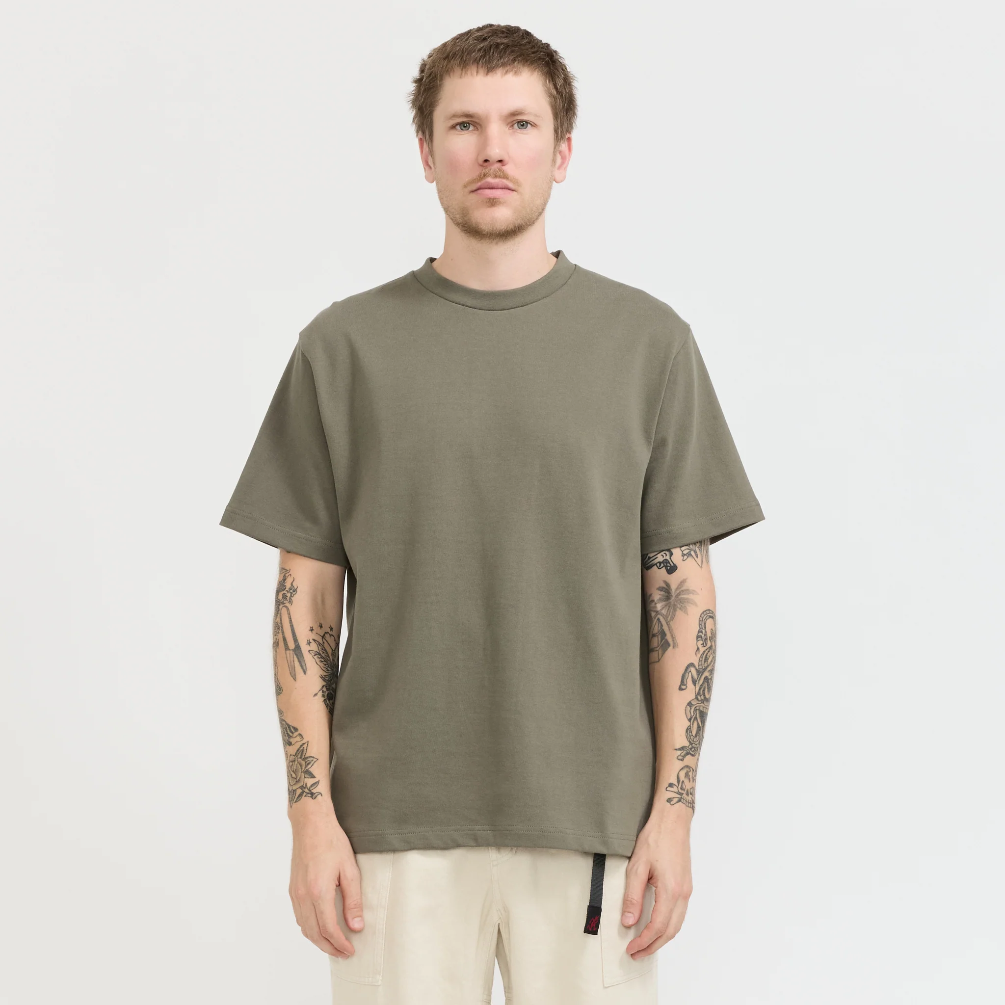 Super Weight Tee Olive - Image 6