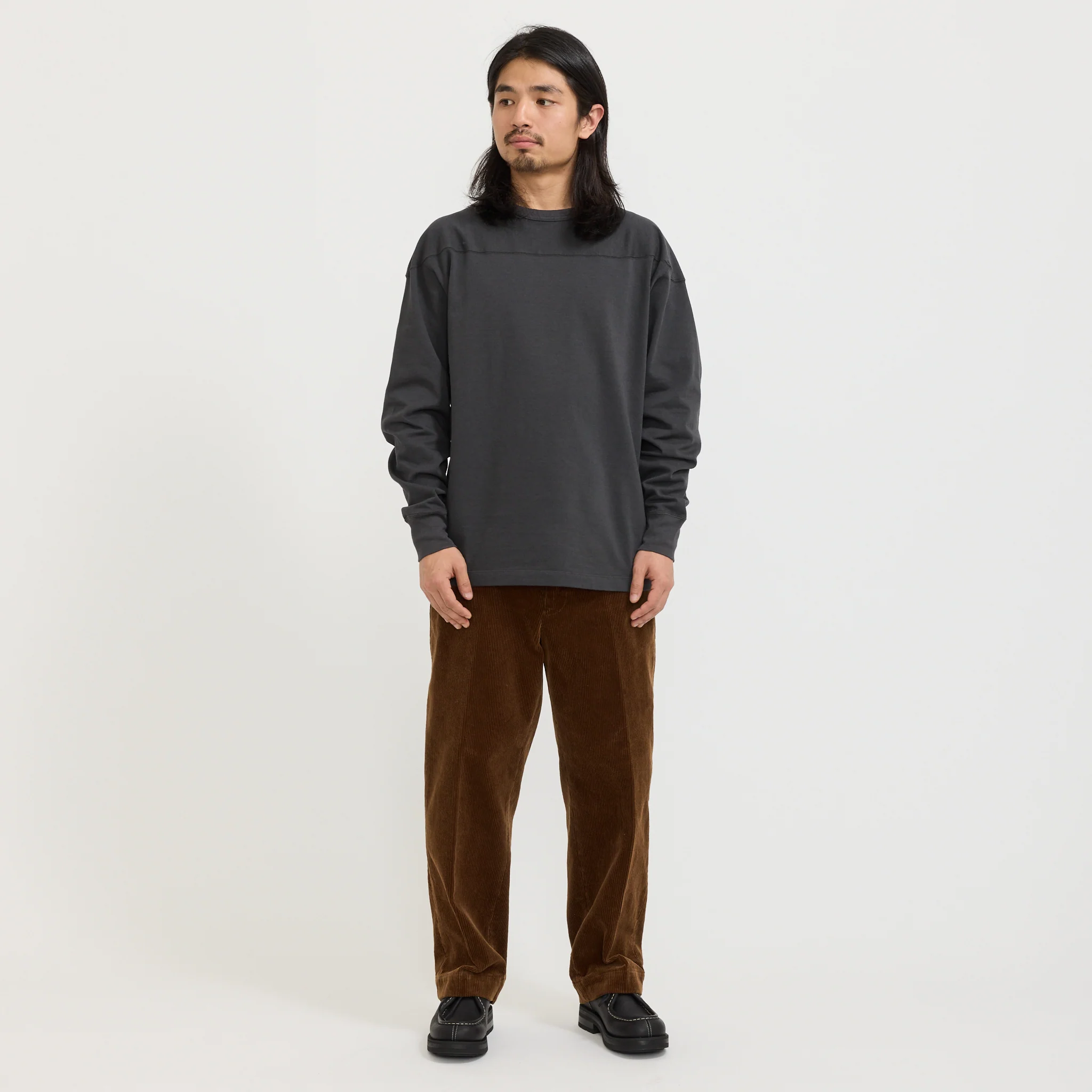 Teddy Athletic LS Tee Dark Brown - Image 2