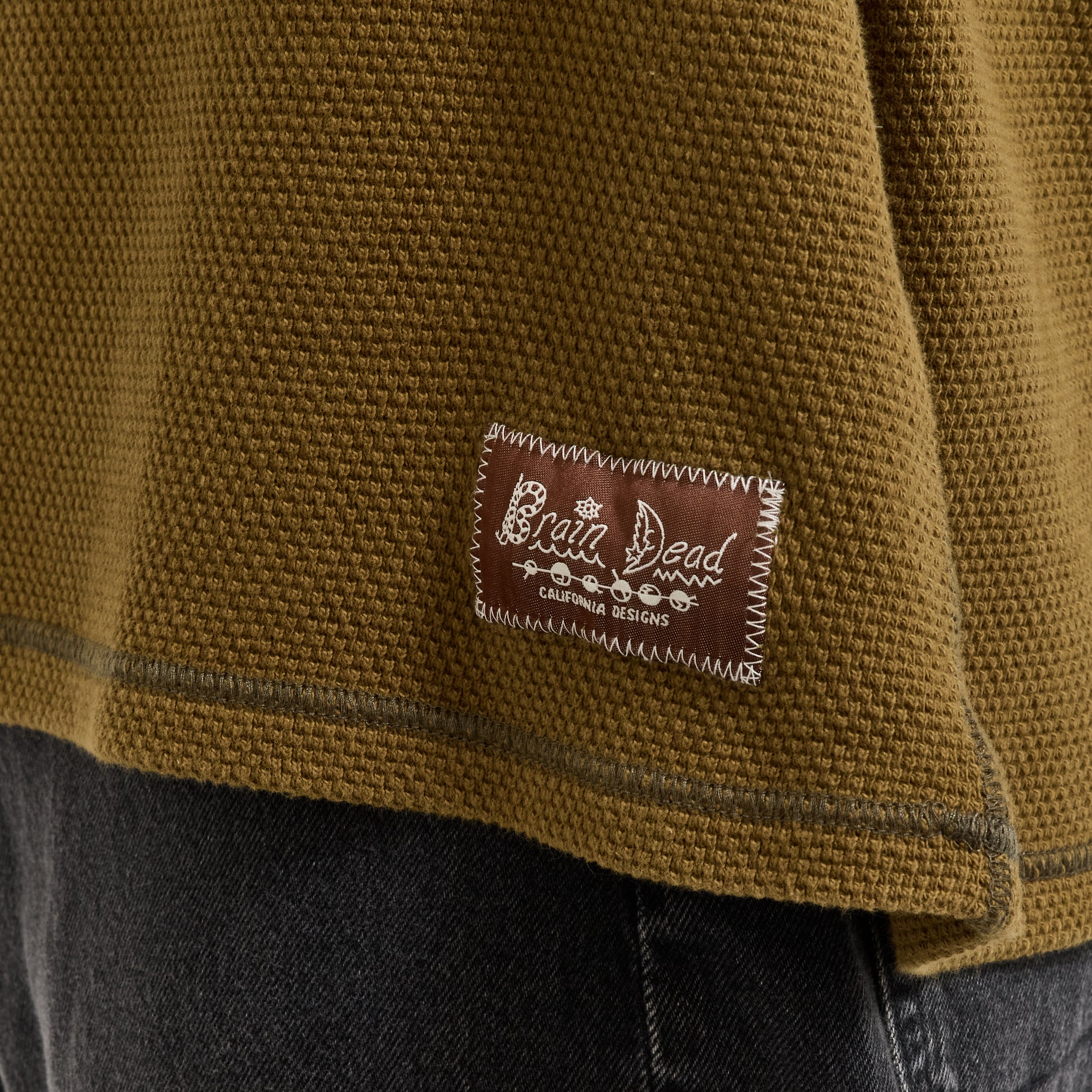 Thermal Long Sleeve Tee Olive - Image 6