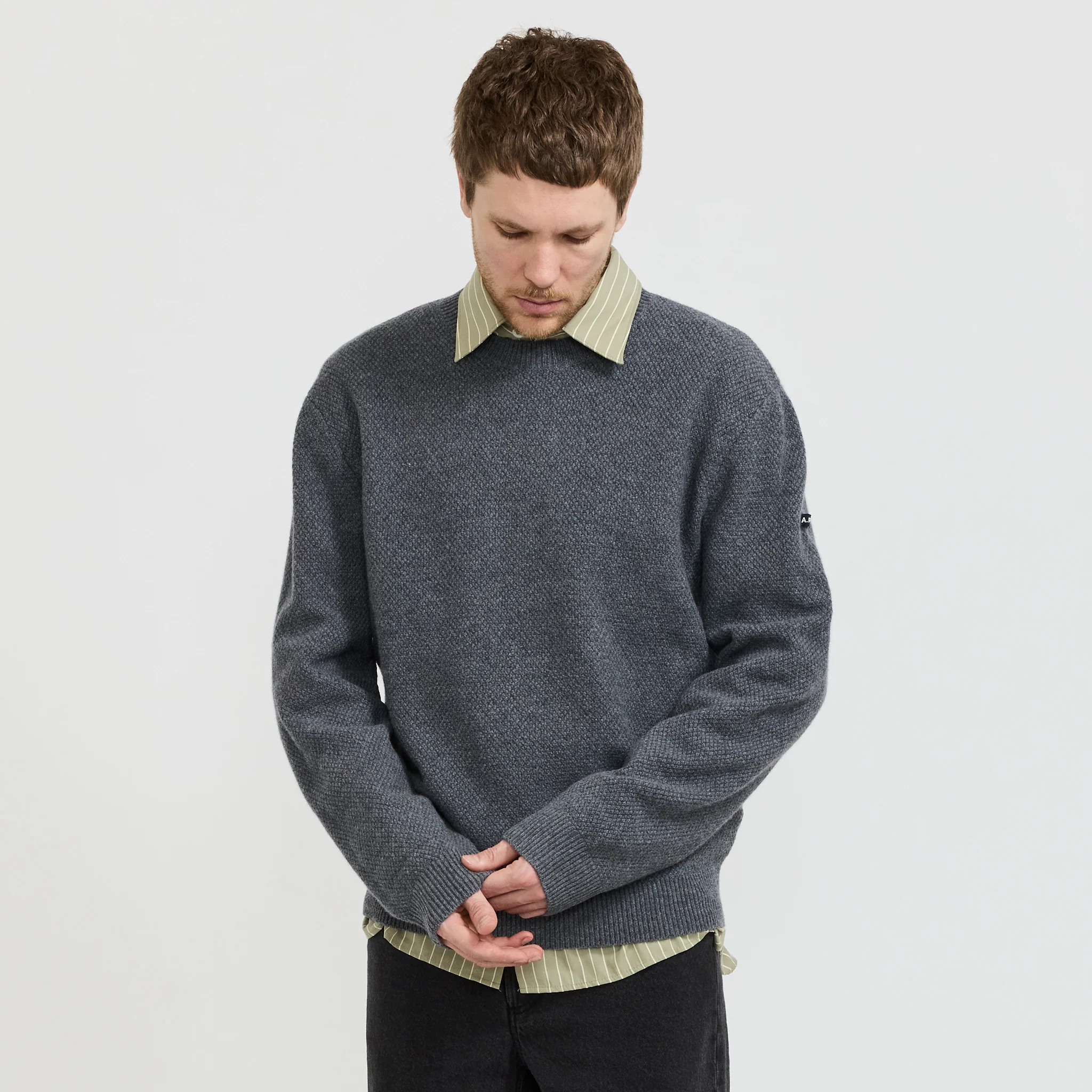Thomas Jumper Heathered Anthracite