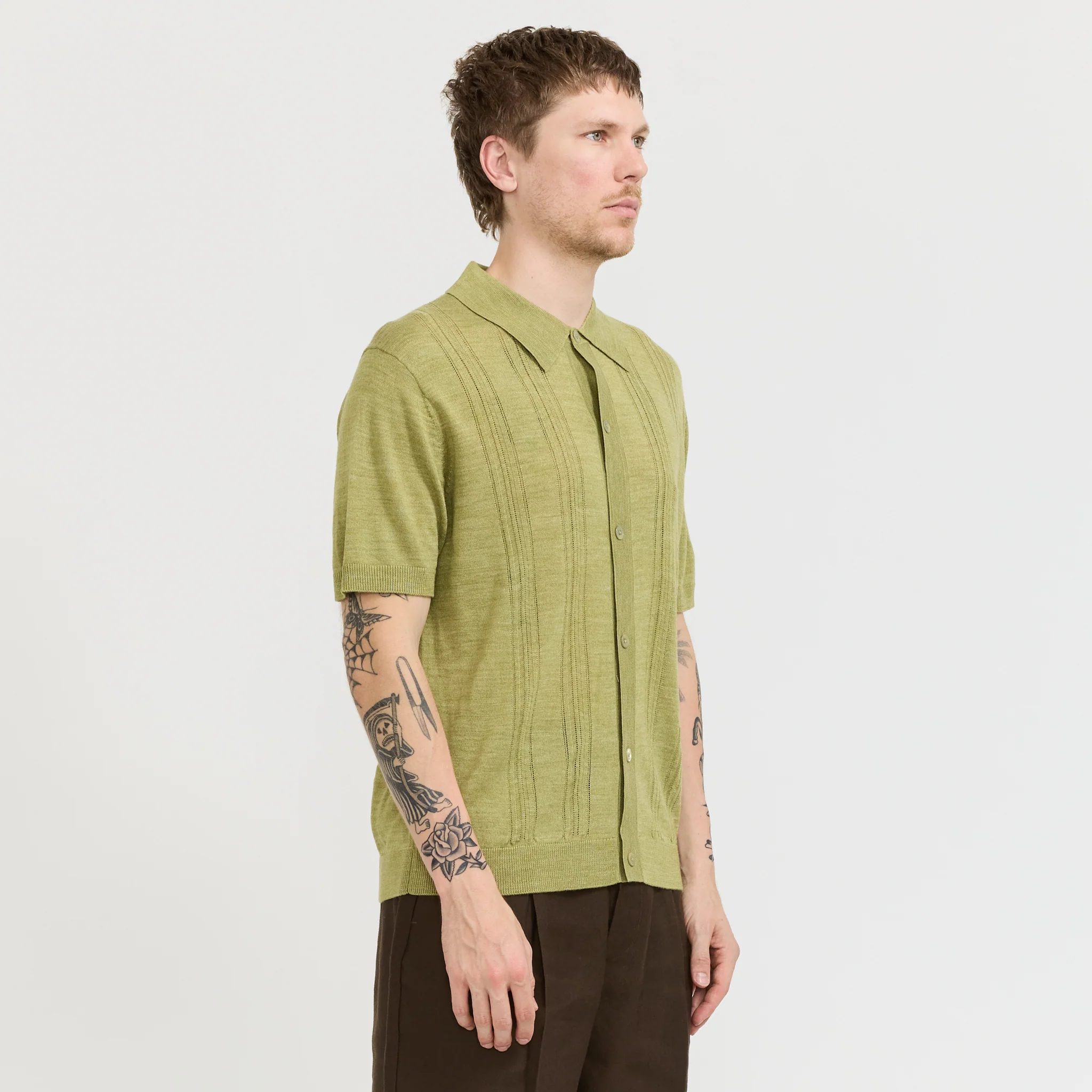 Thor SS Cardigan Evergreen - Image 3