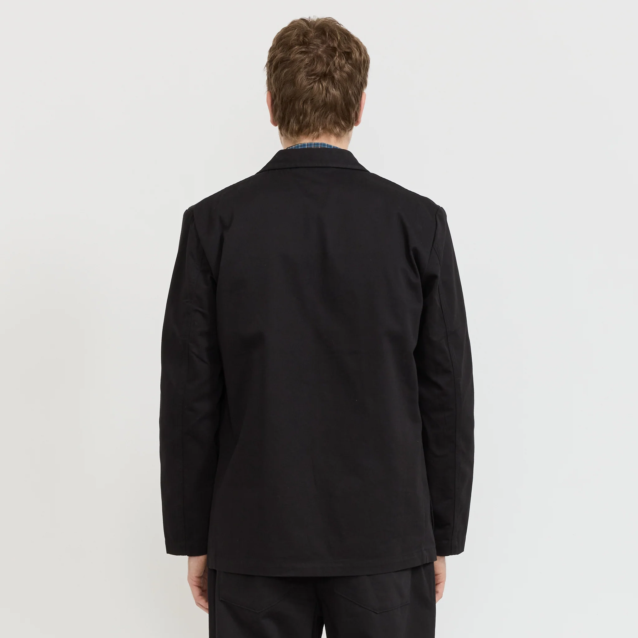 Three Button Jacket Twill Black - Image 4