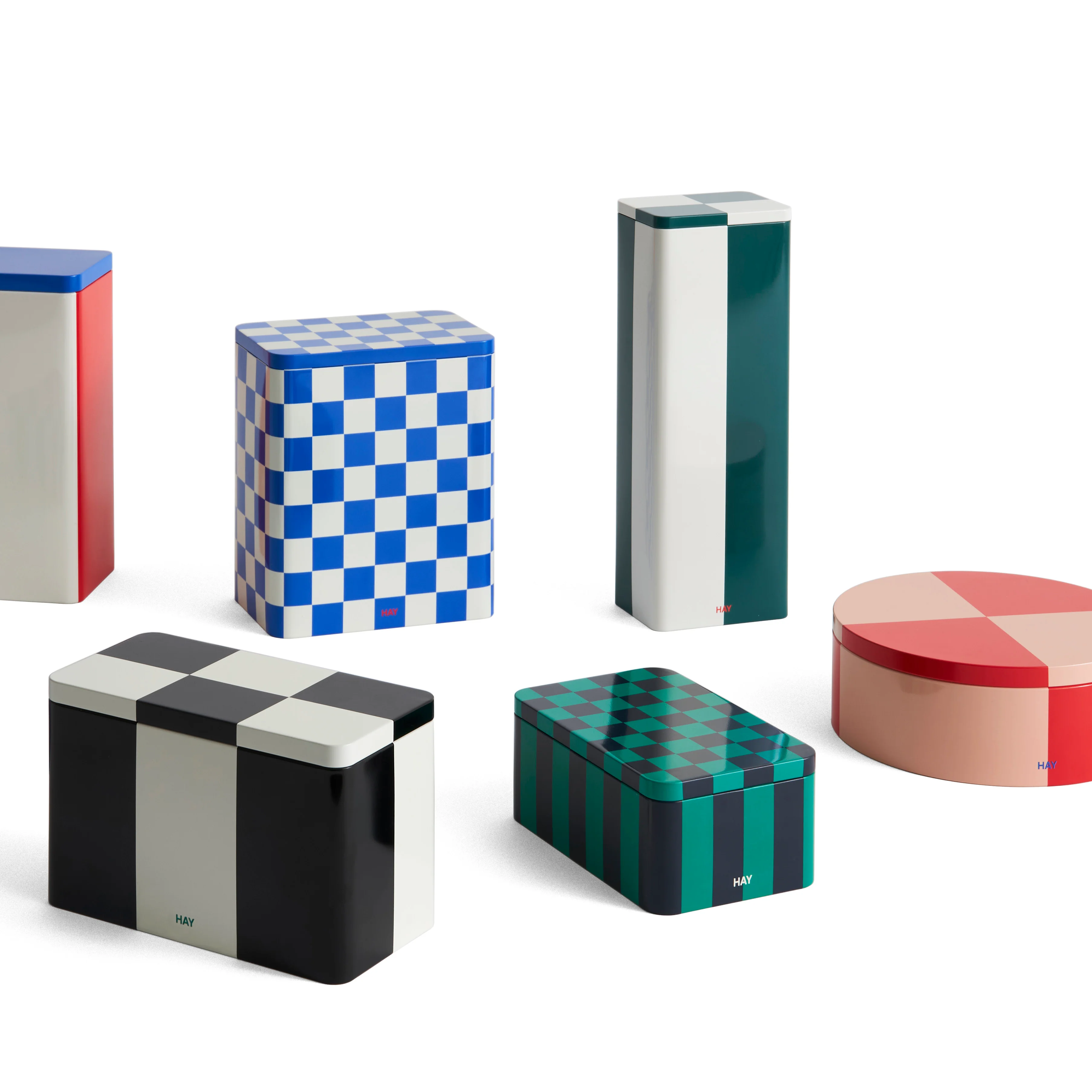 Tin Container Slim Green/Off White - Image 2