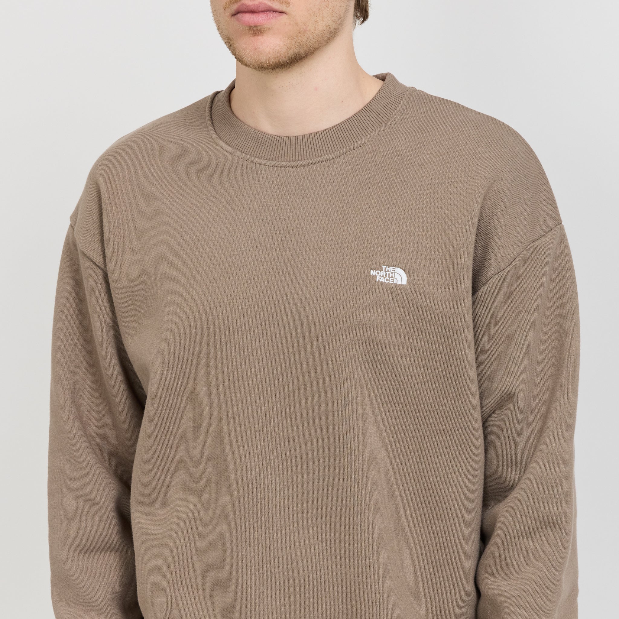TNF Heavyweight Knit Pullover Mocha Brown - Image 5