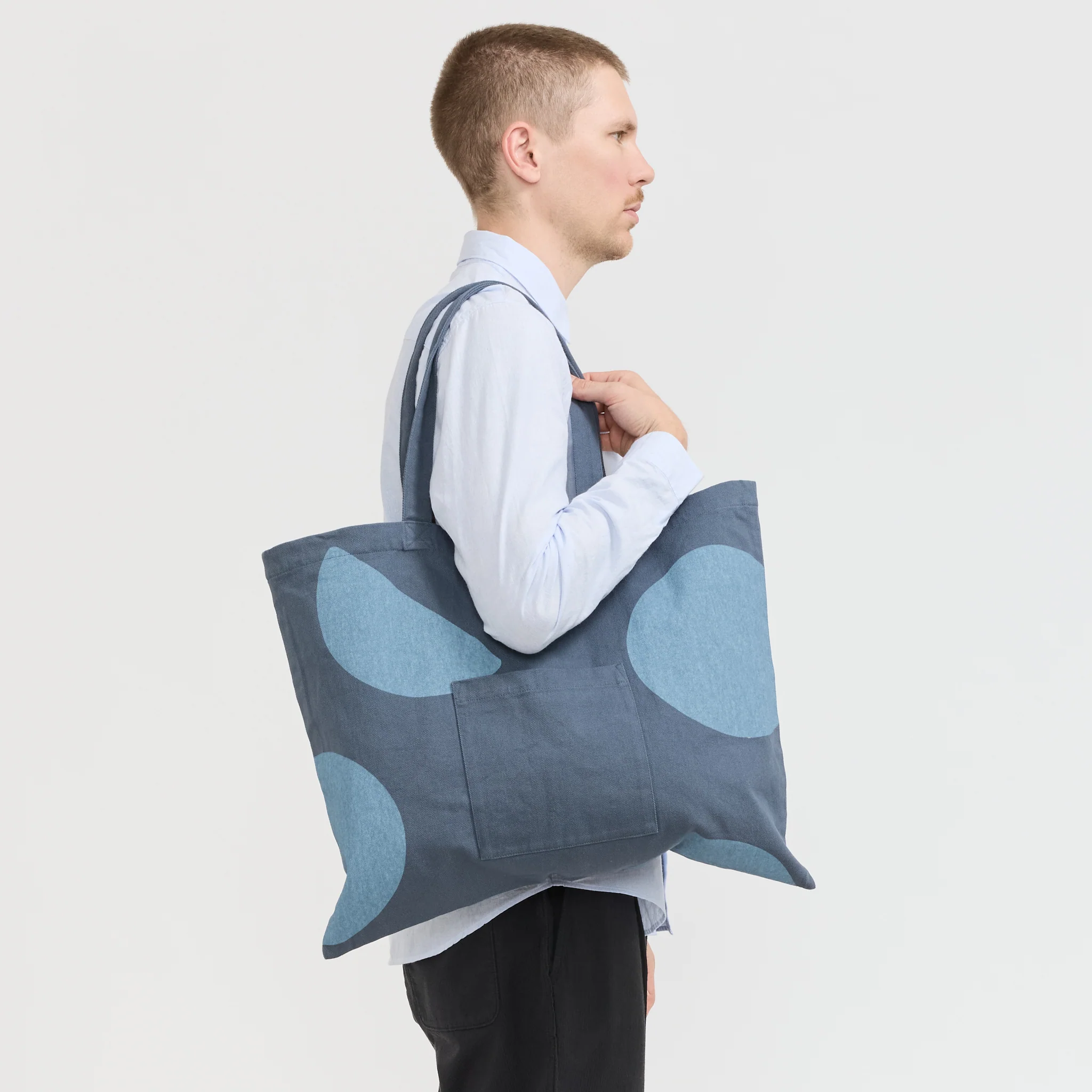 Tote Bag Soft Blue - Image 4