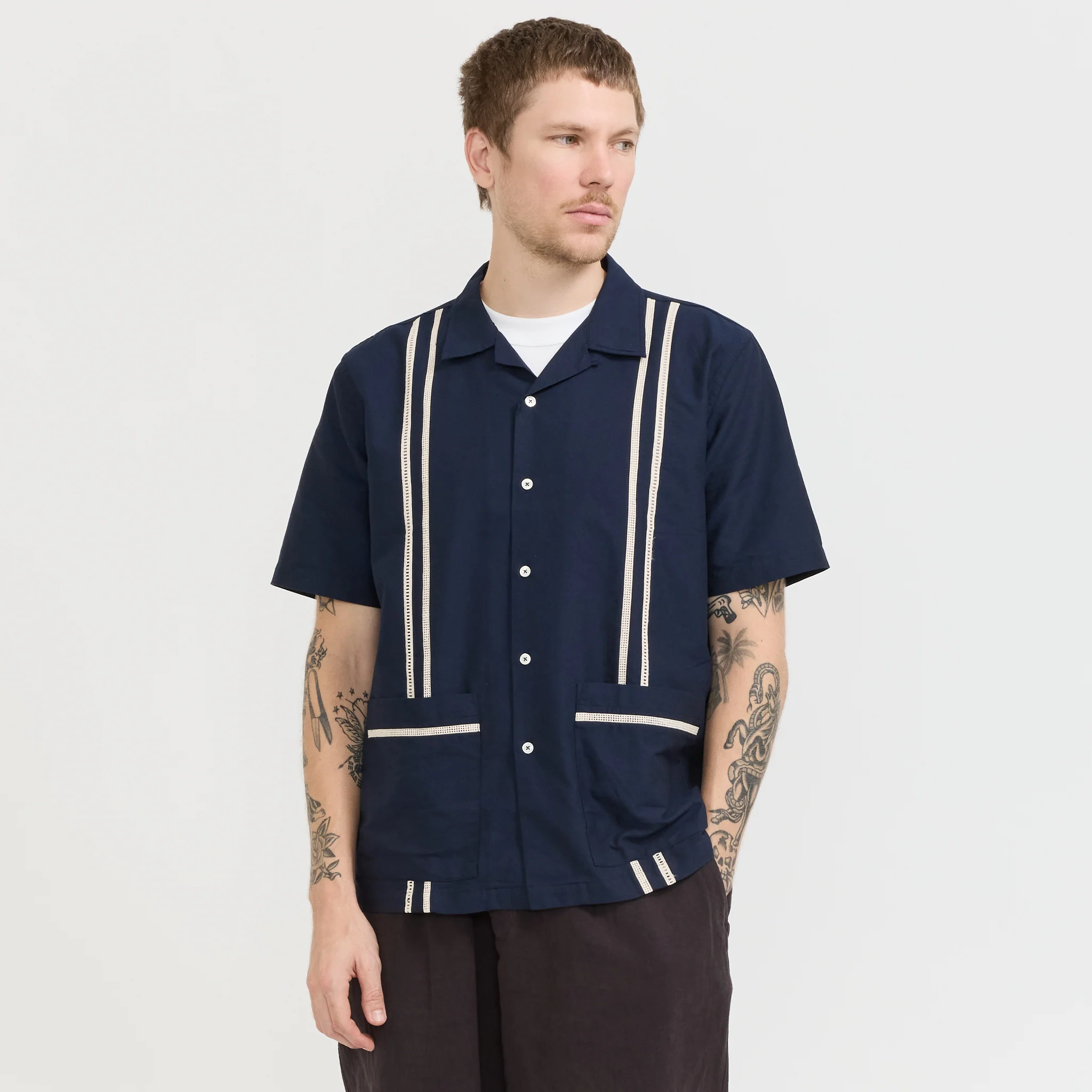 Tropicana Oxford Shirt Navy