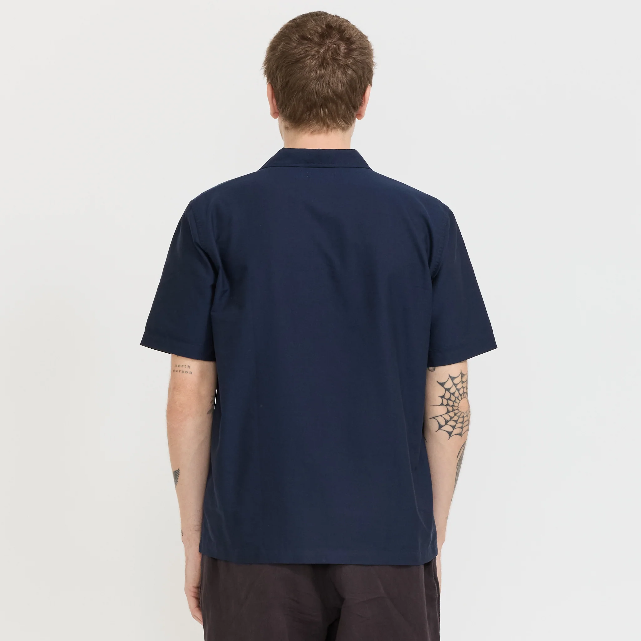 Tropicana Oxford Shirt Navy - Image 4