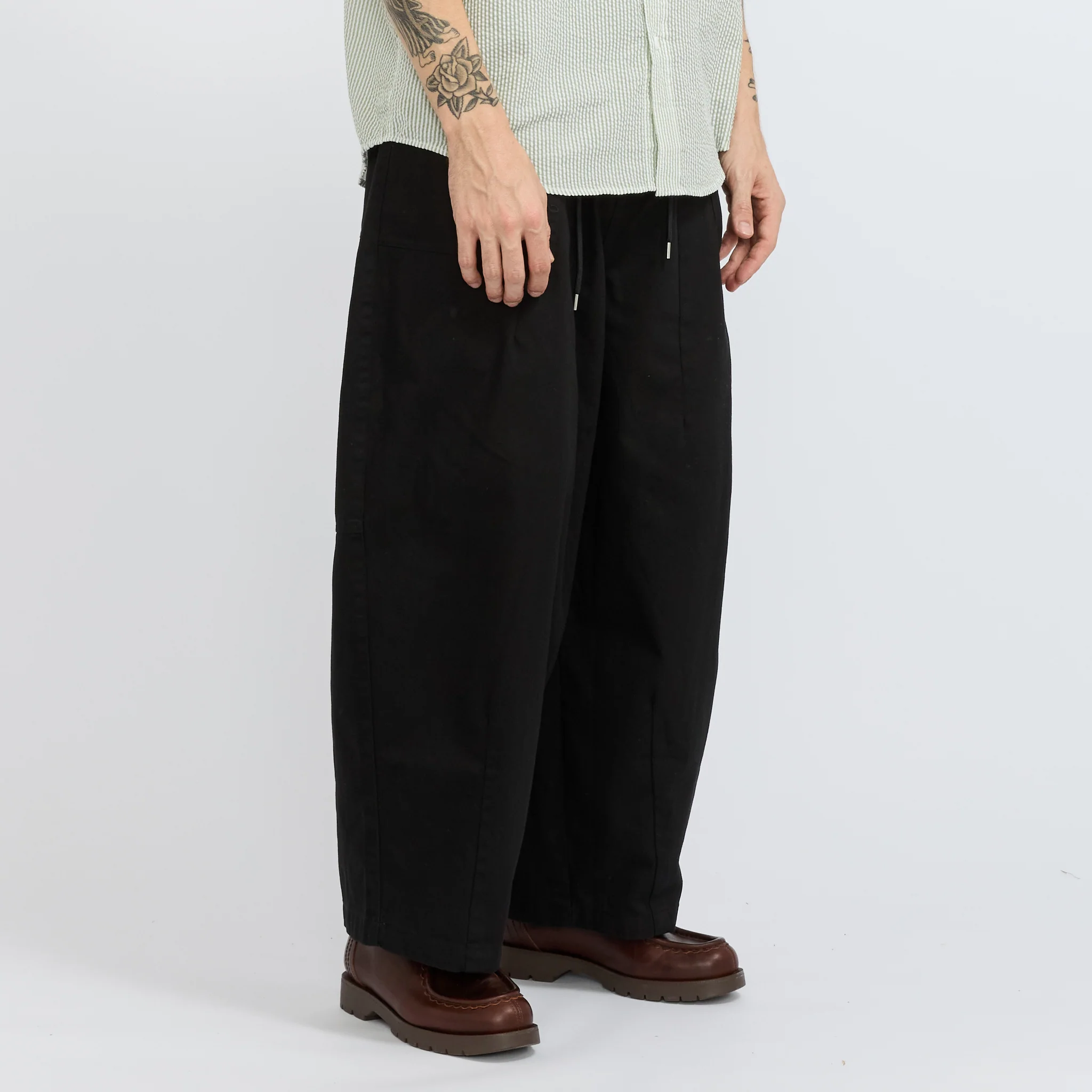 Twill Balloon Pants Black - Image 3