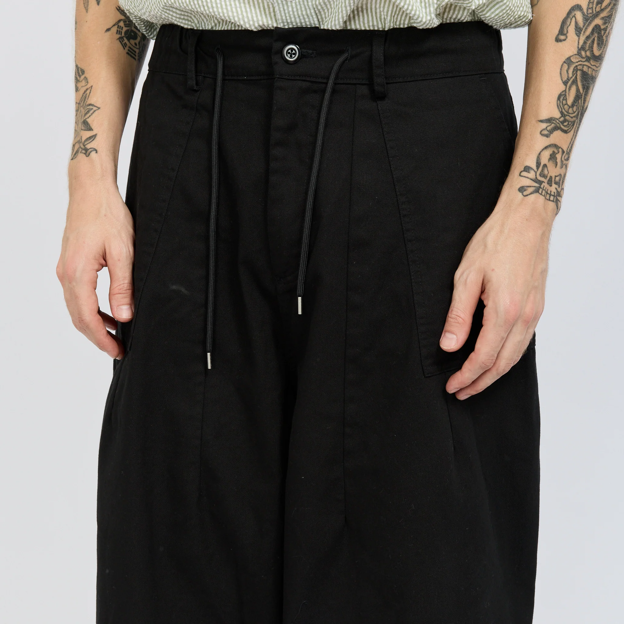 Twill Balloon Pants Black - Image 5