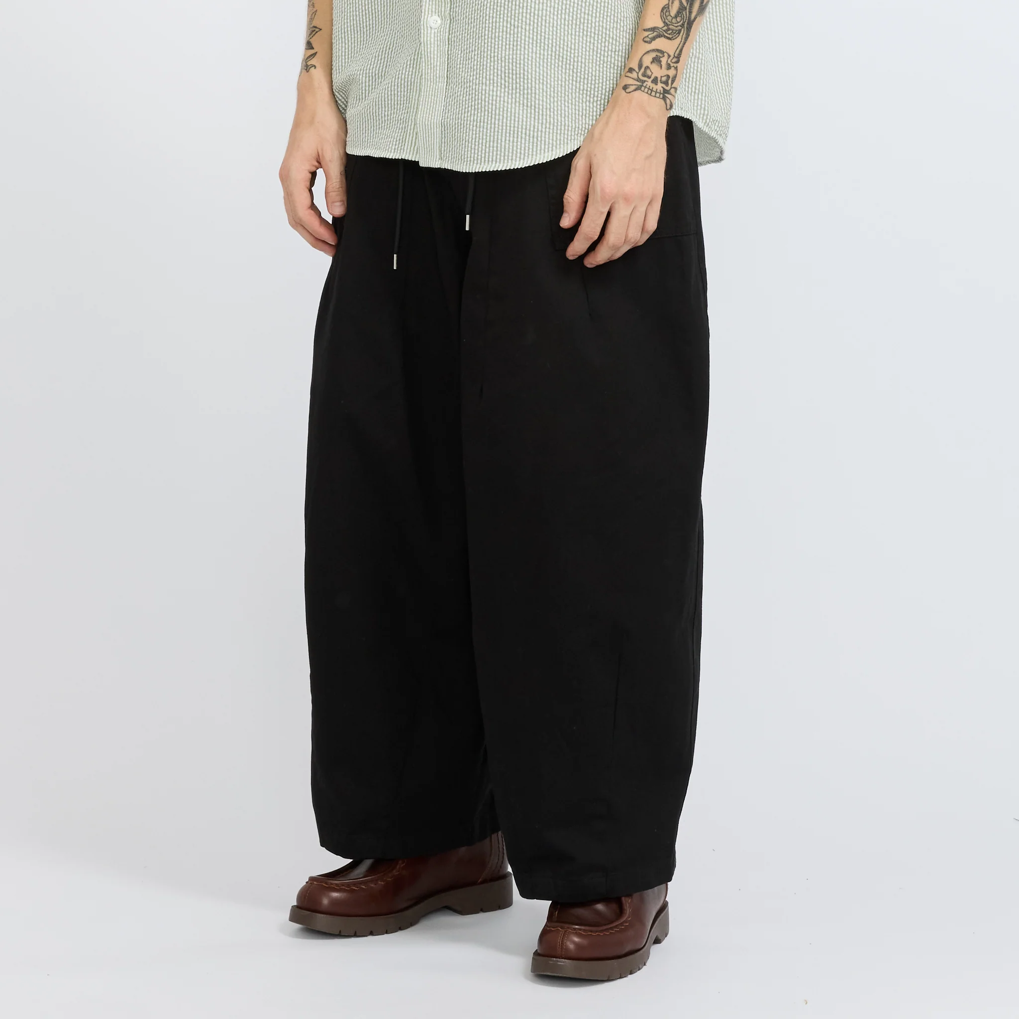 Twill Balloon Pants Black - Image 7