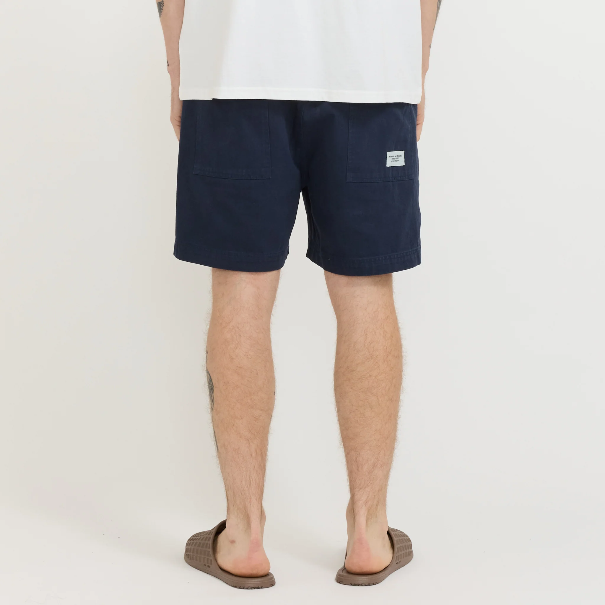 Twill Shorts Dark Blue - Image 4