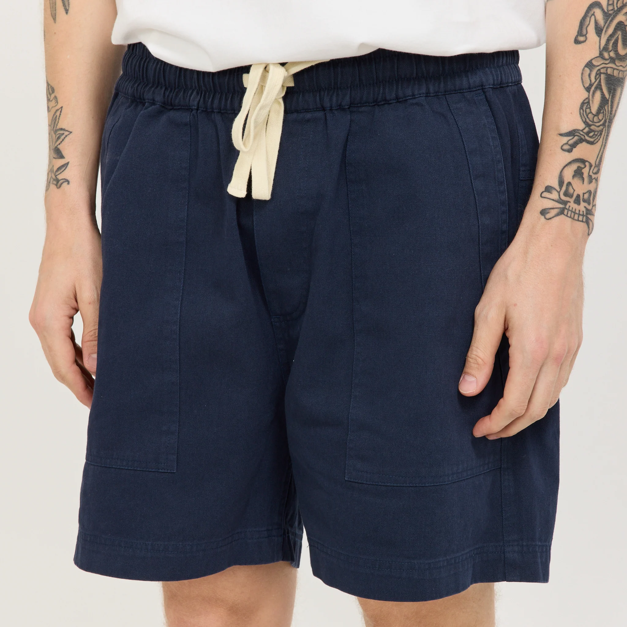 Twill Shorts Dark Blue - Image 5