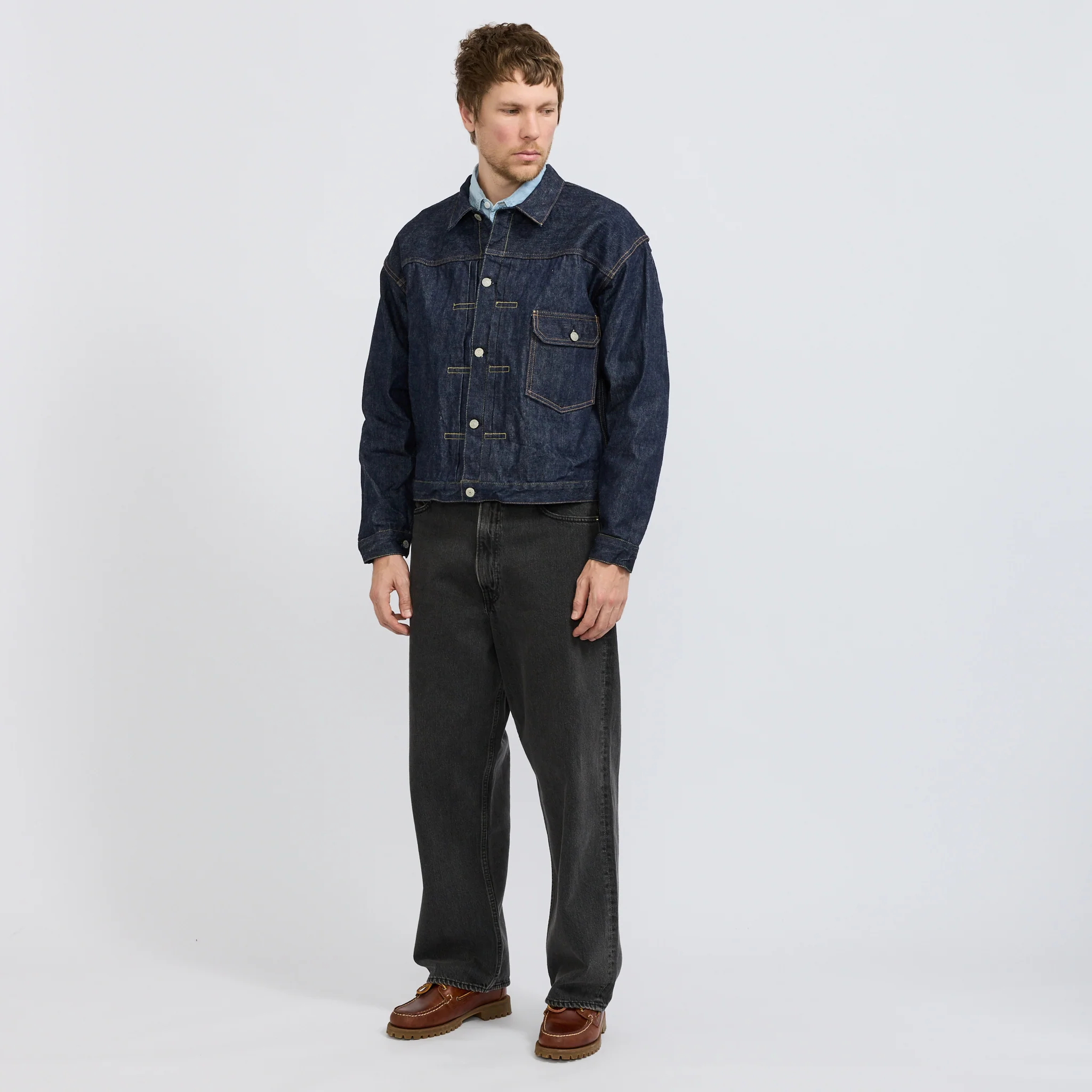 Type 1 40's Pleated Front Jacket One Wash - Image 2