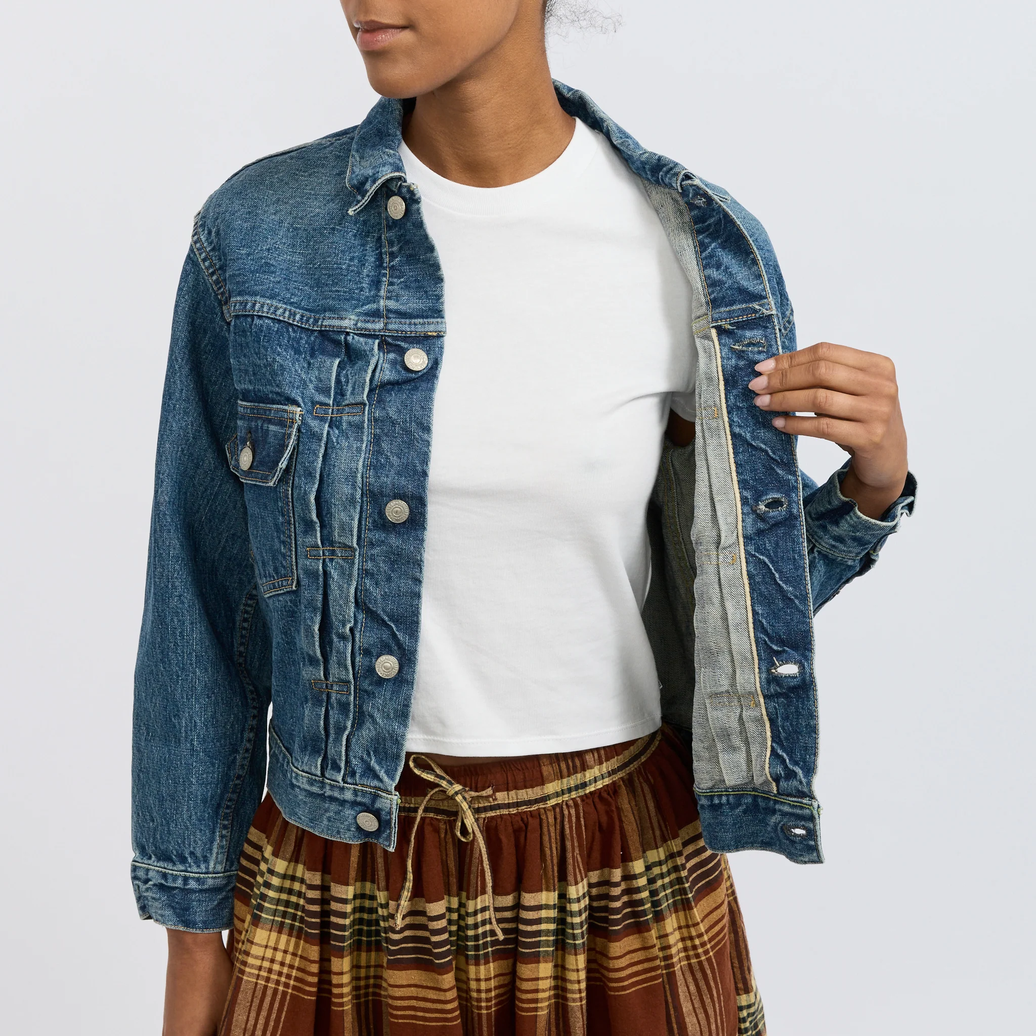 Type 2 1950's Denim Jacket Used Wash - Image 6