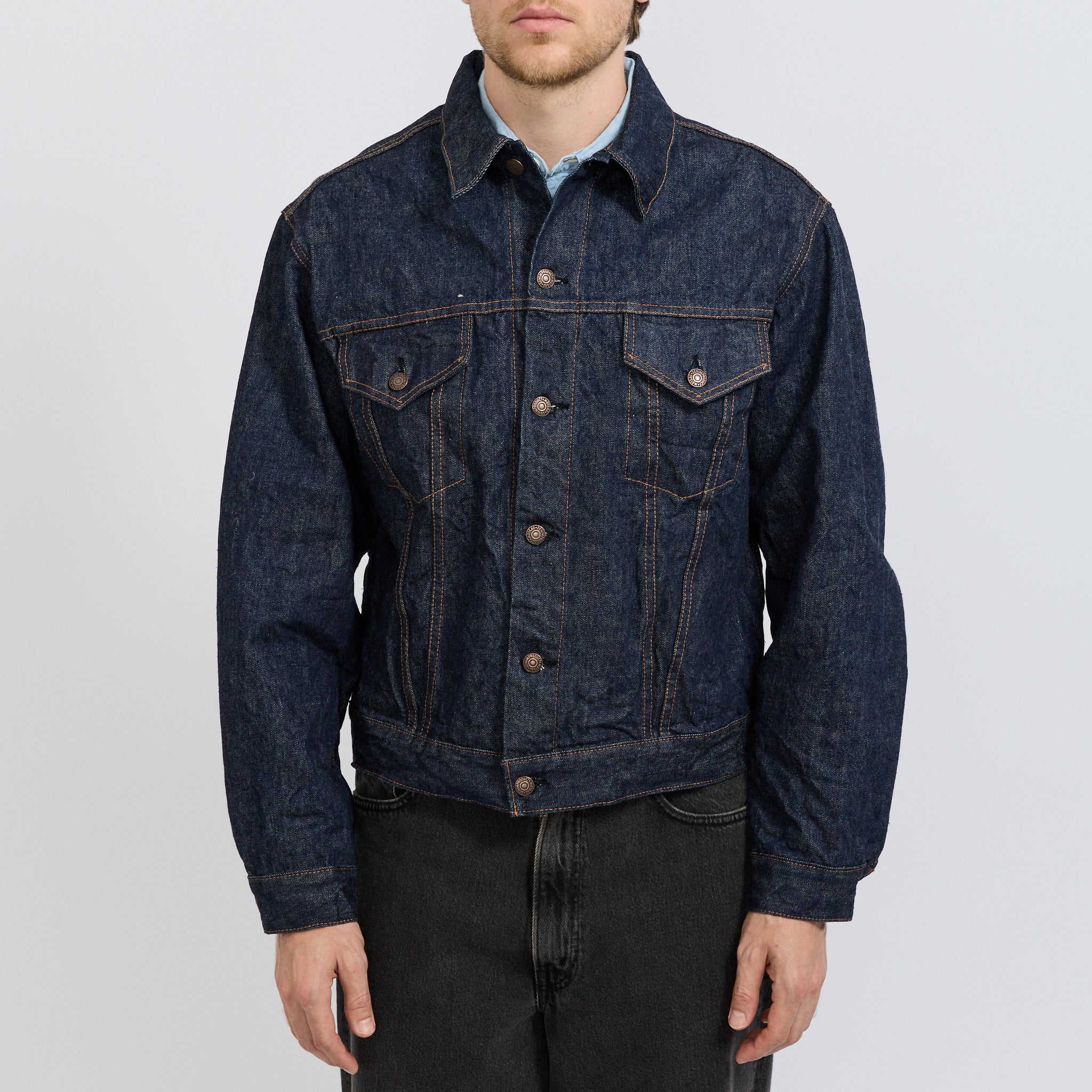 Type 3 1960's Denim Jacket One Wash - Image 5