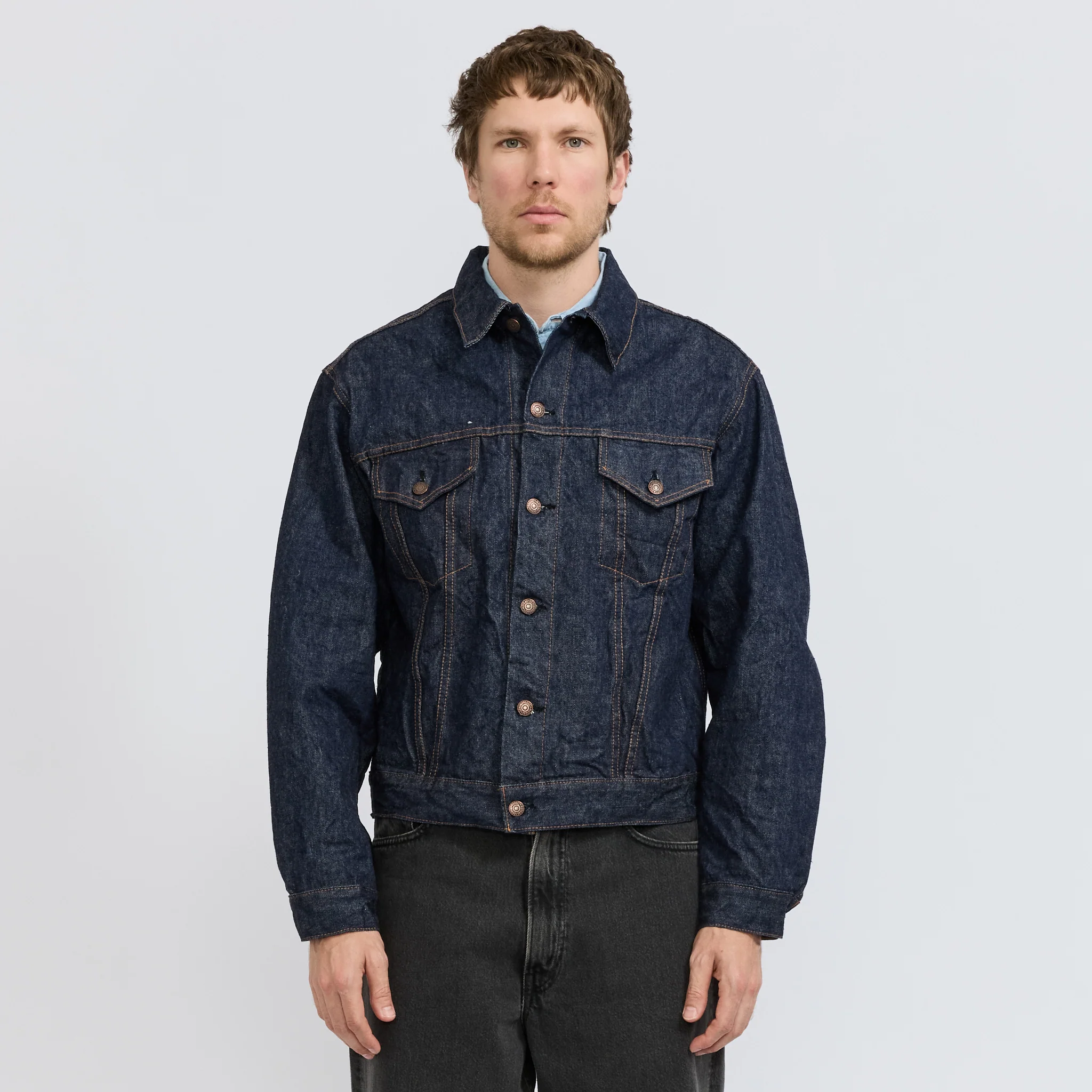 Type 3 1960's Denim Jacket One Wash - Image 8