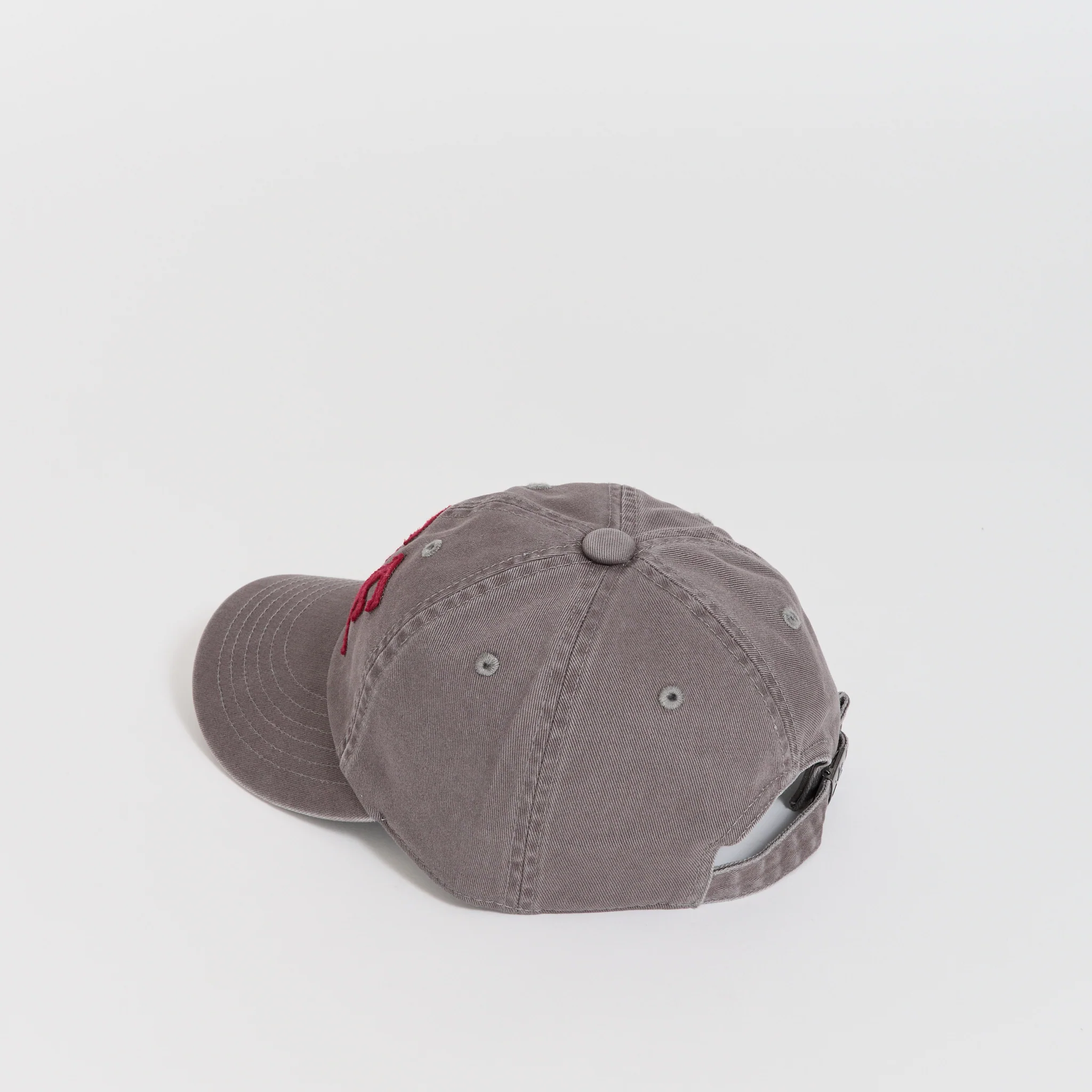 Vintage Lettering Cap Grey/Maroon - Image 2