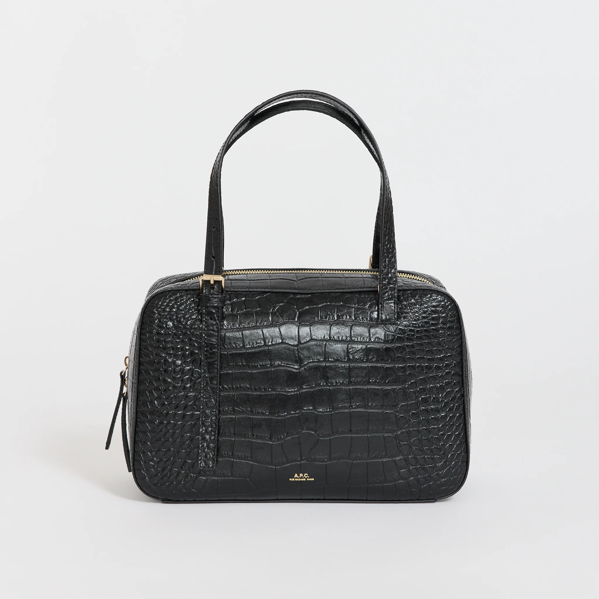 Virginie Box Bag Textured Noir