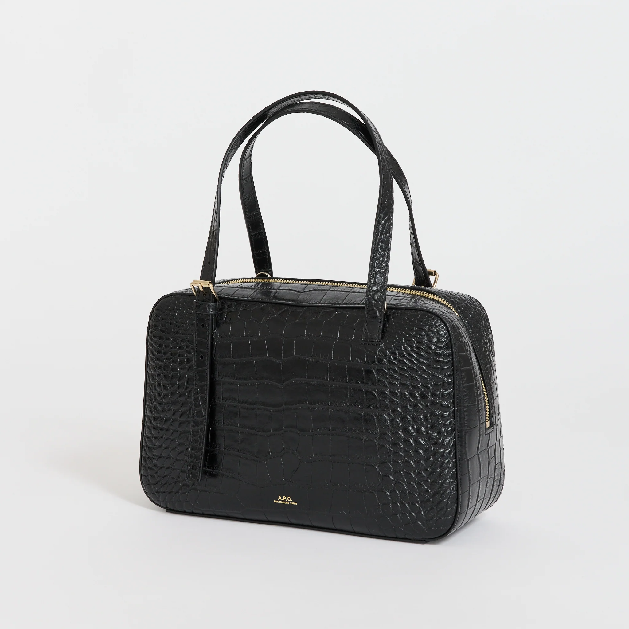 Virginie Box Bag Textured Noir - Image 2