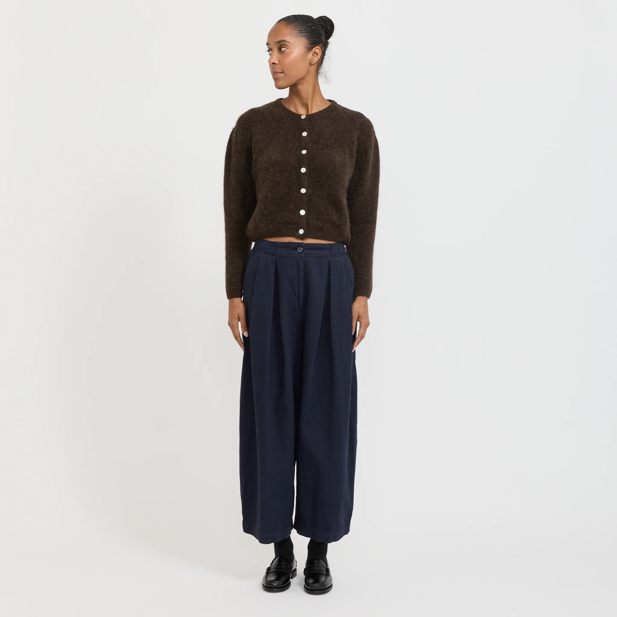 Vitow Cardigan Coffee Melange - Image 2