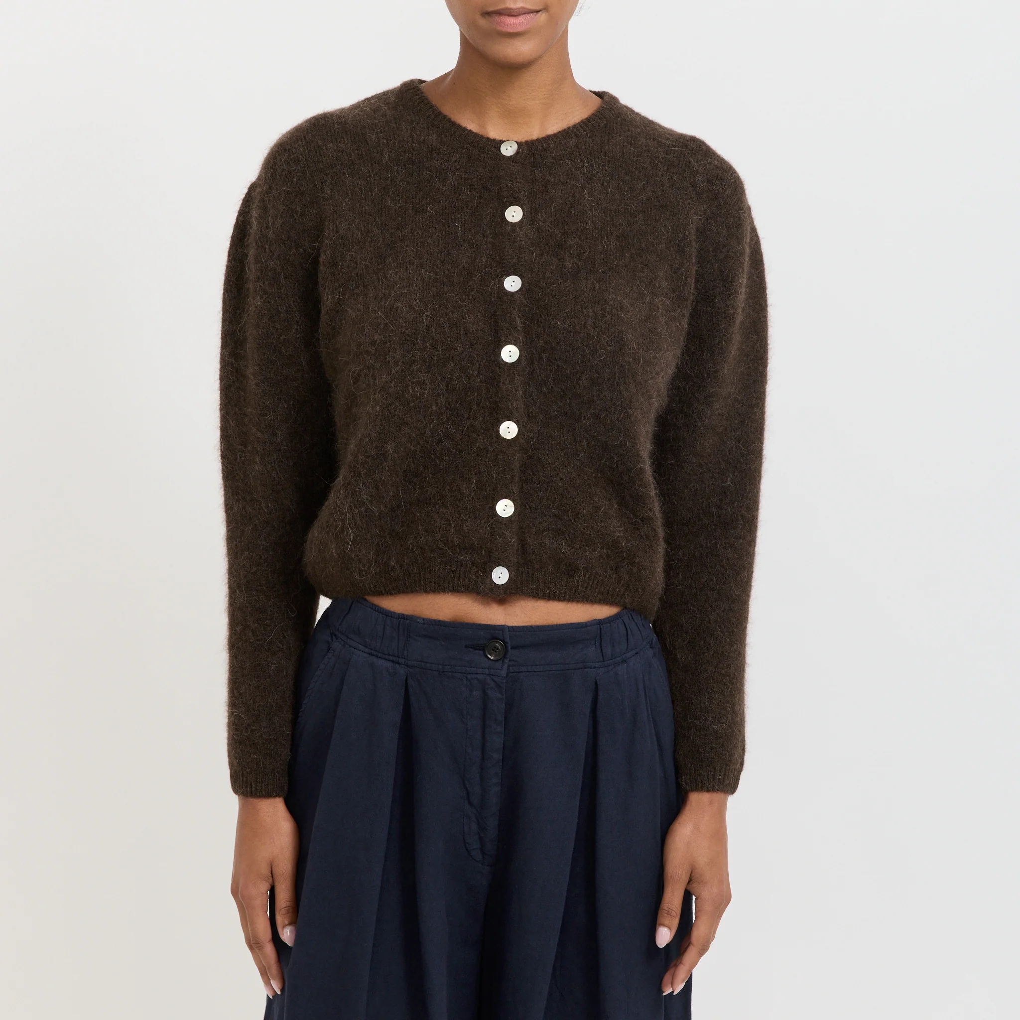 Vitow Cardigan Coffee Melange - Image 5