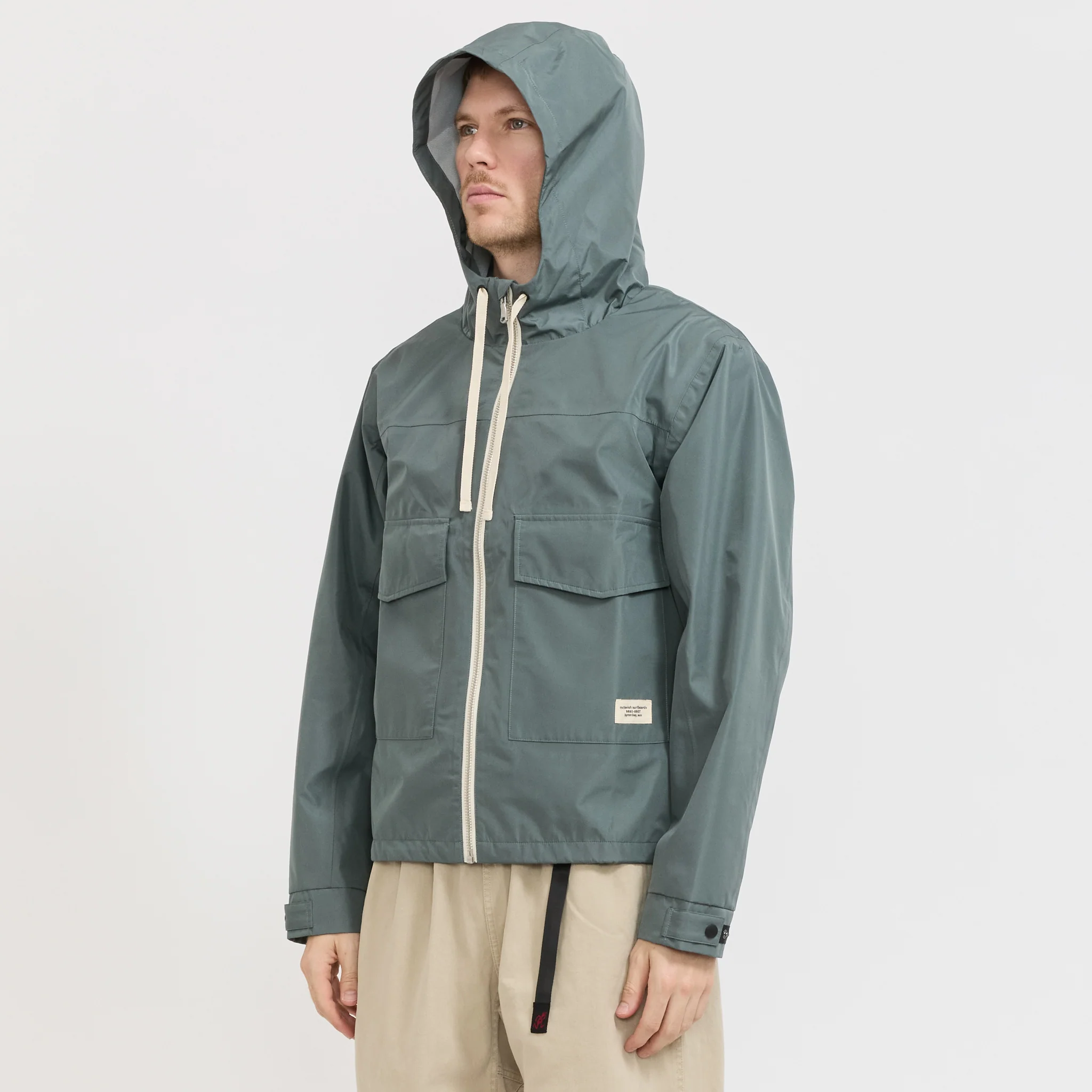Water Proof Hooded Jacket Green - Image 4