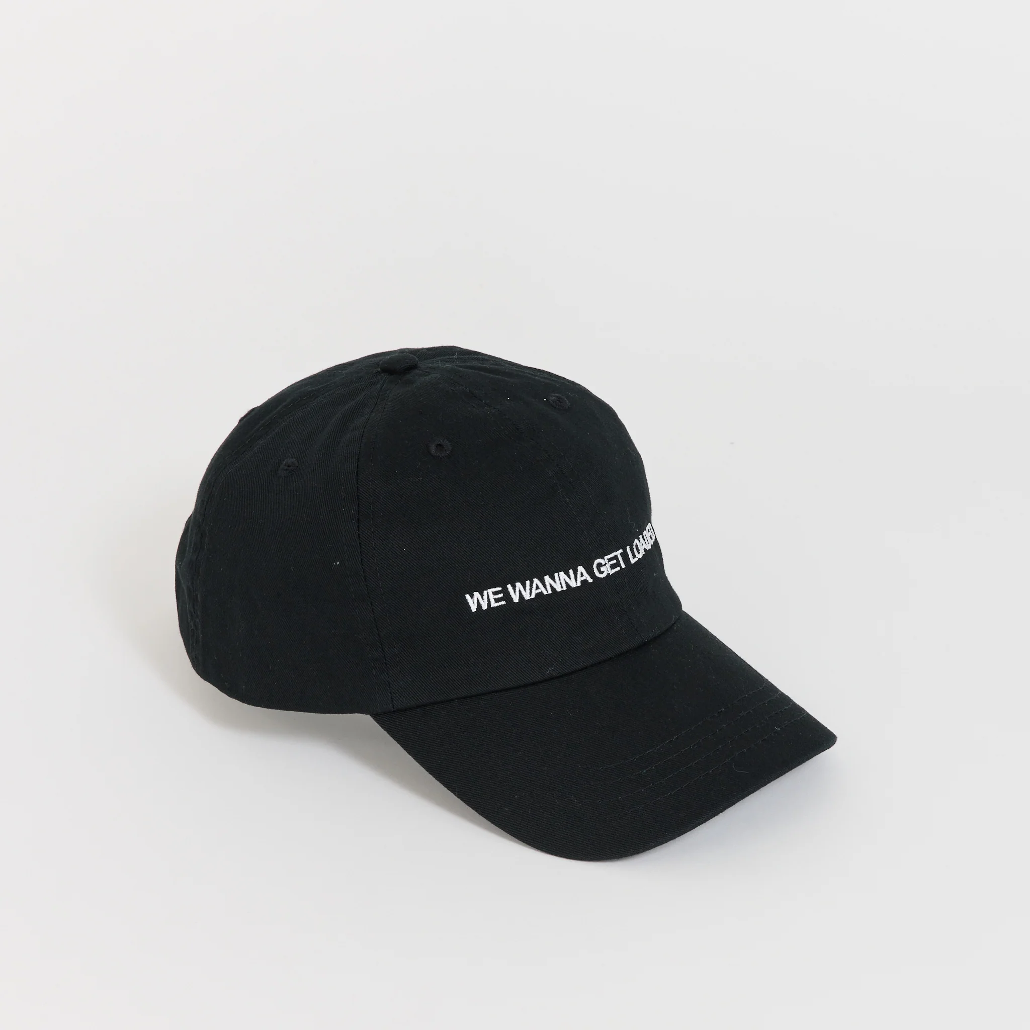 We Wanna Get Loaded Embroidered Cap Black