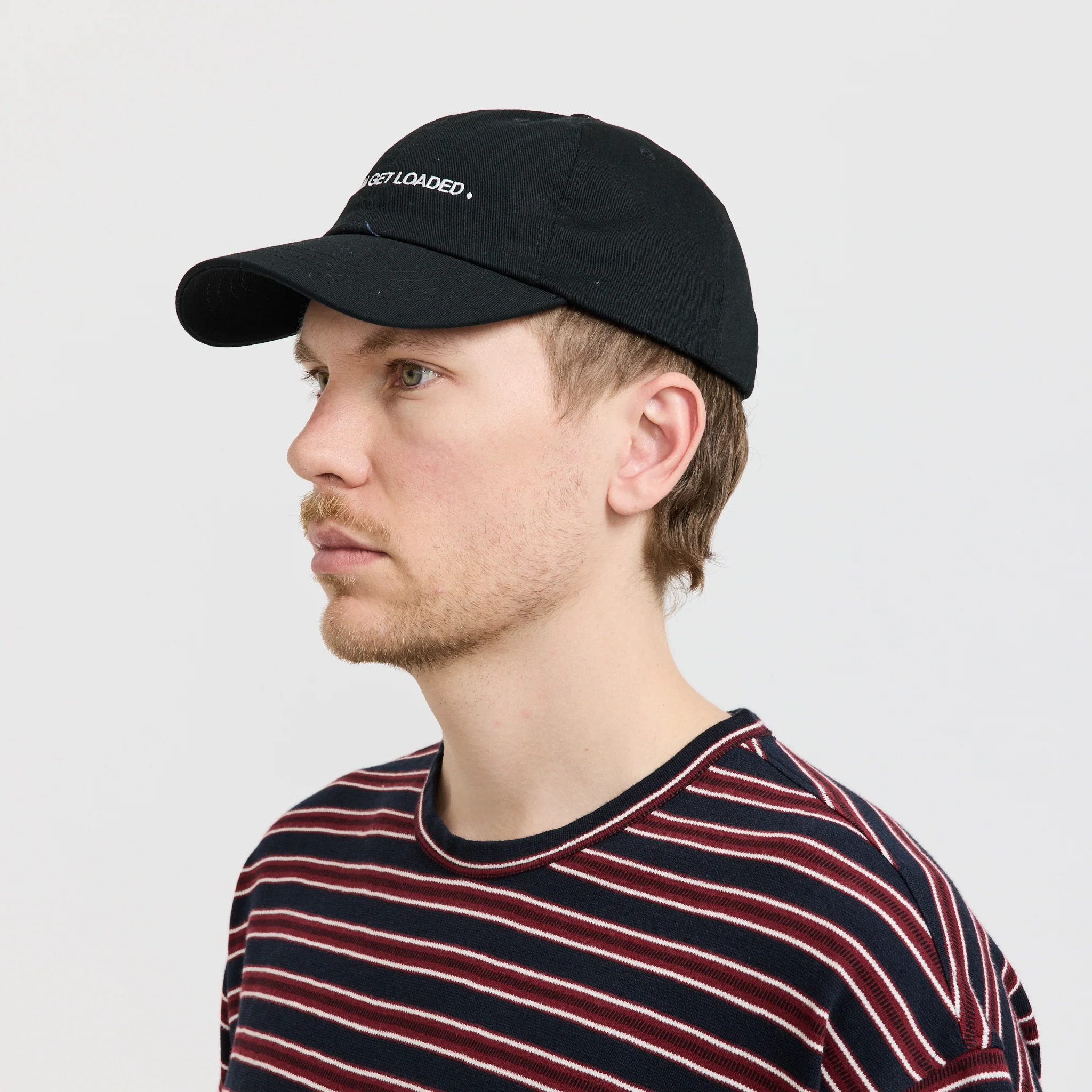 We Wanna Get Loaded Embroidered Cap Black - Image 4