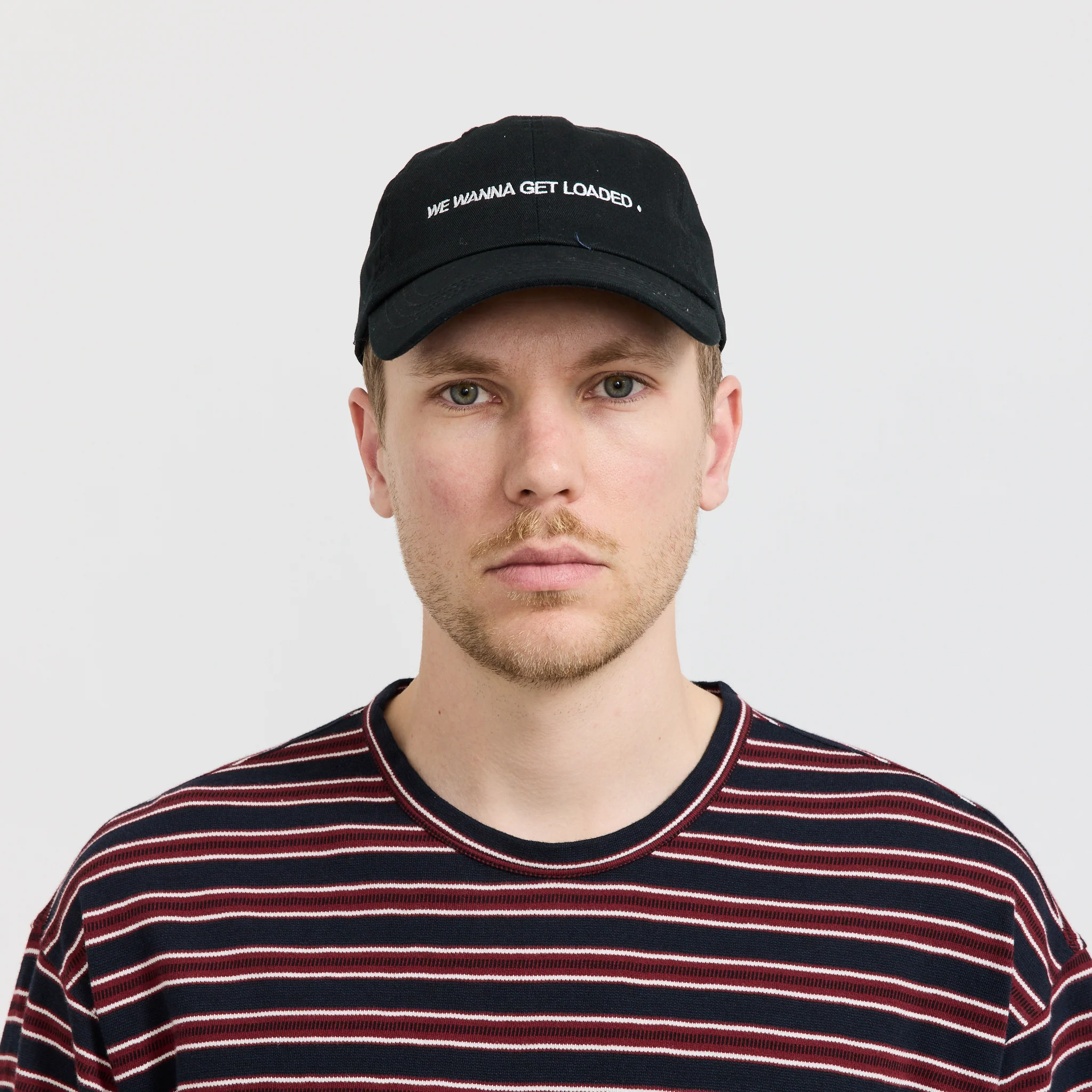 We Wanna Get Loaded Embroidered Cap Black - Image 5